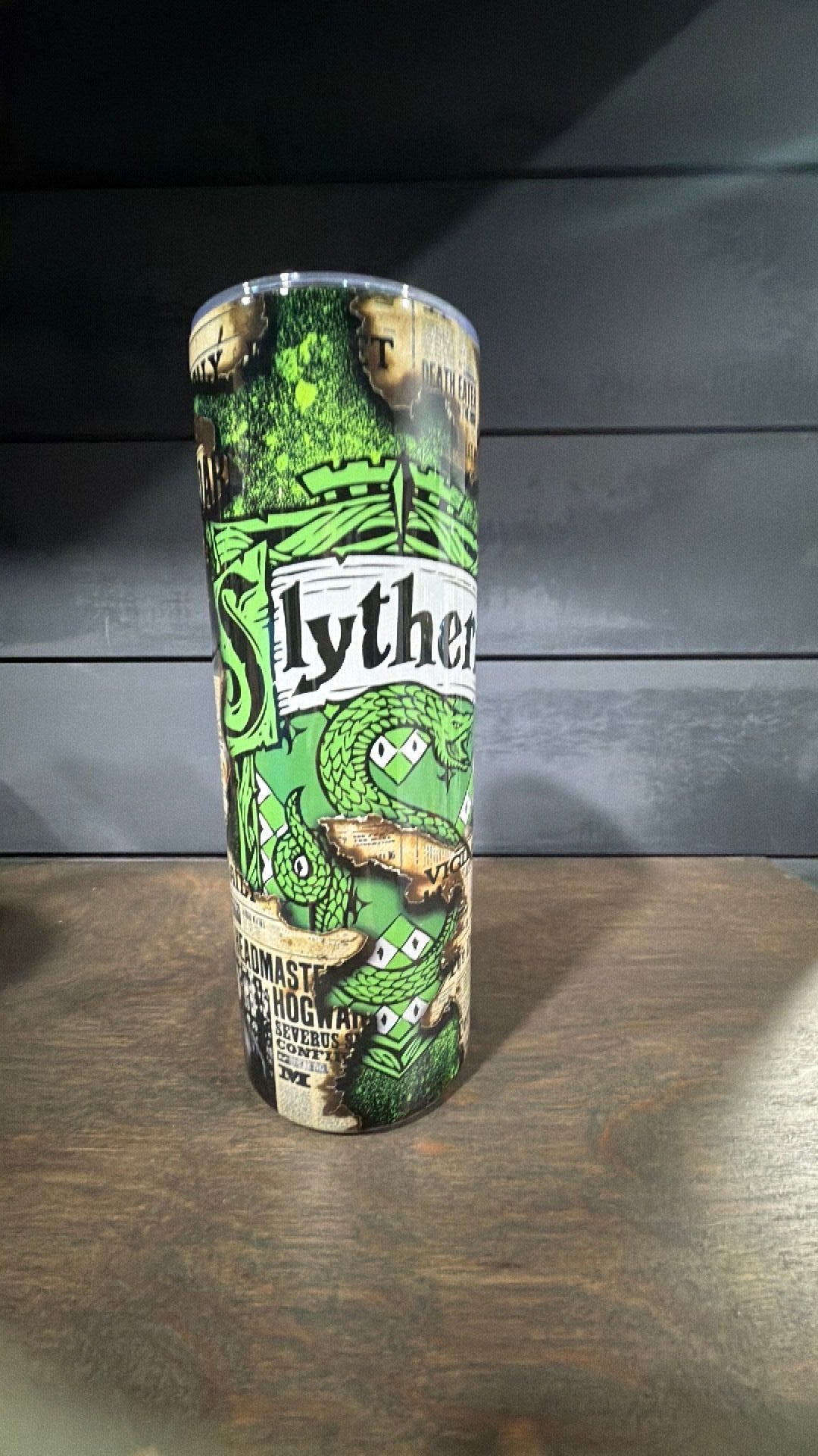 Slytherin inspired tumbler