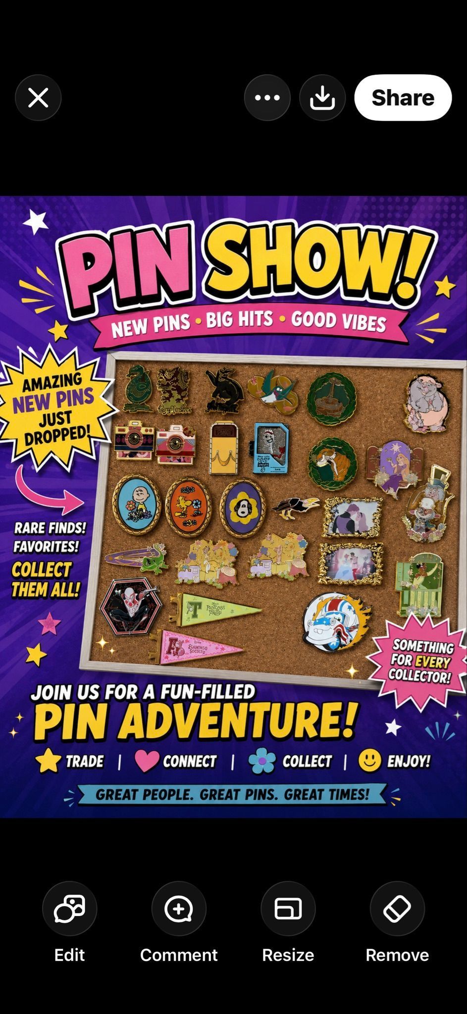 Winners choice of 2 pins