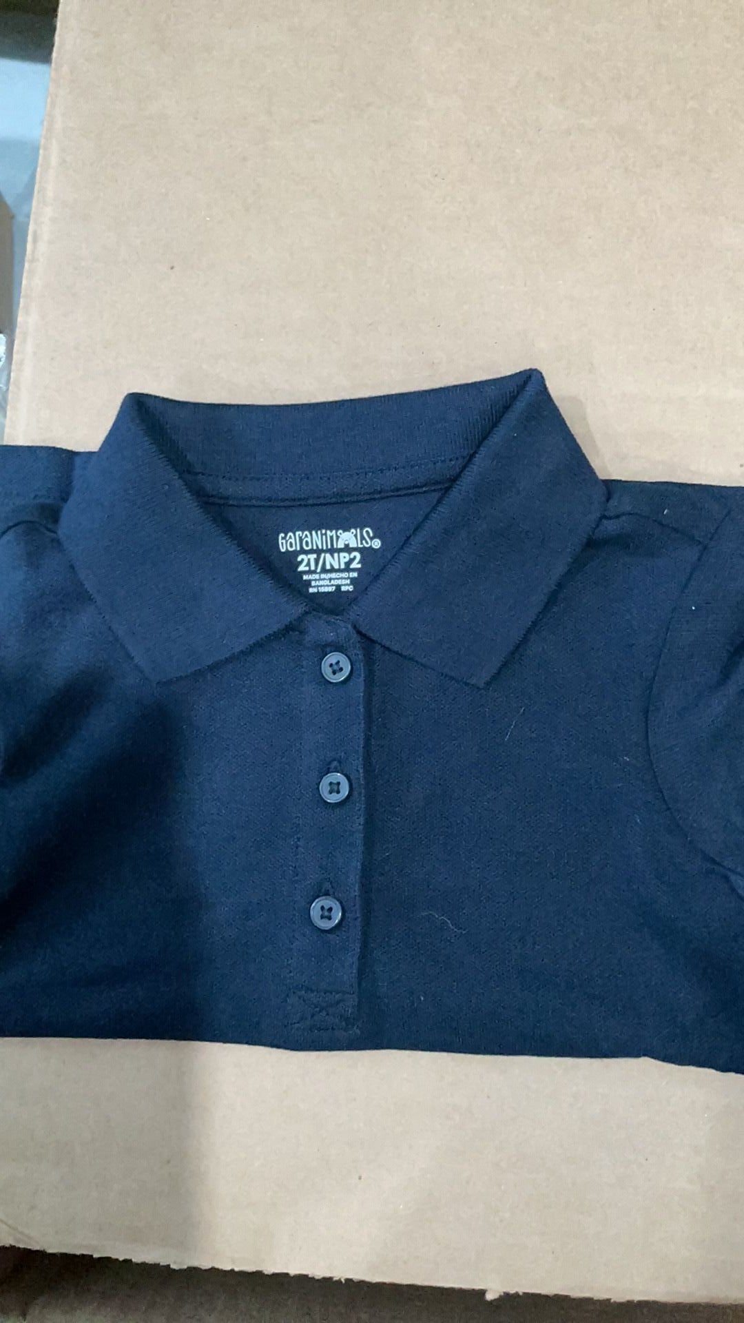 Girls collared shirt NWOT size 2T