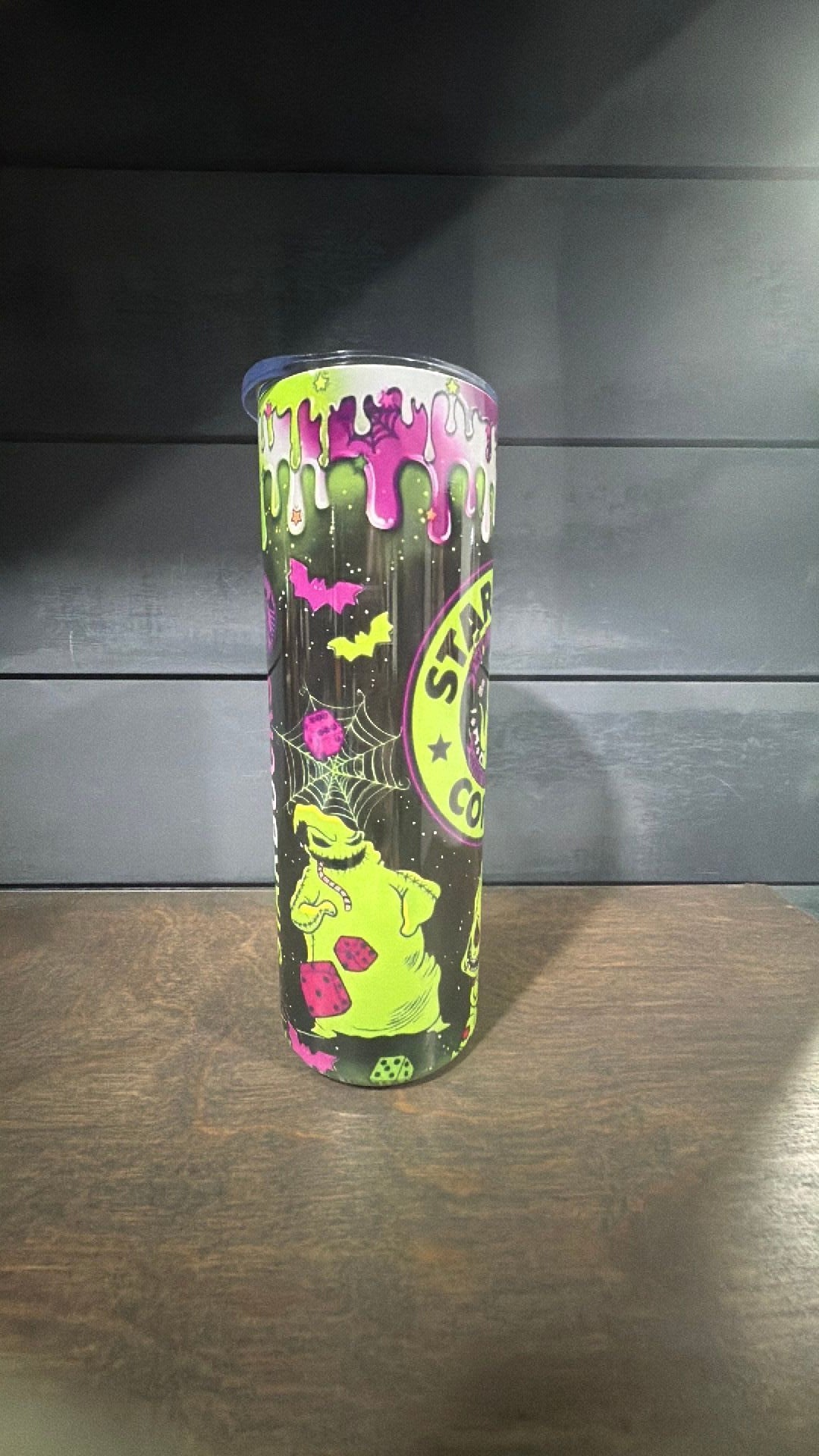 Oogie boogie inspired tumbler