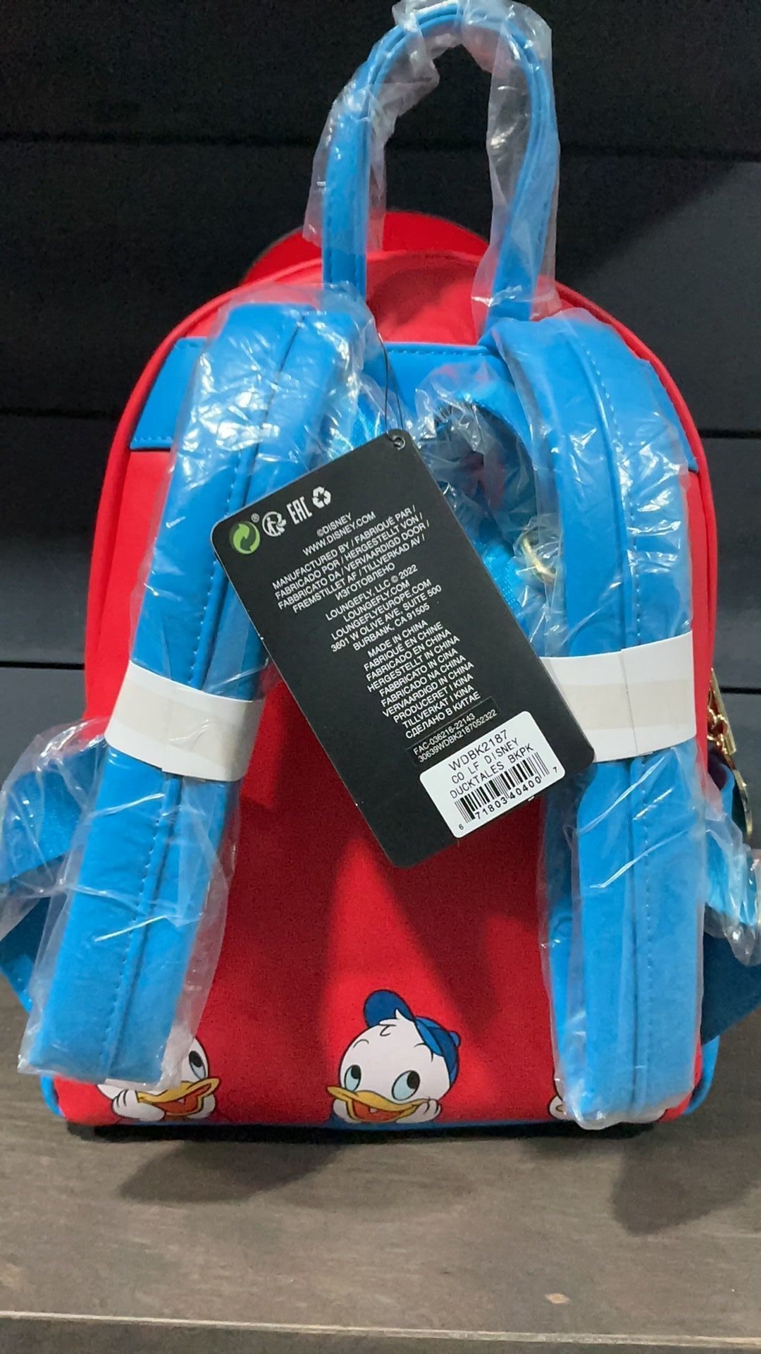 Ducktales backpack NWT