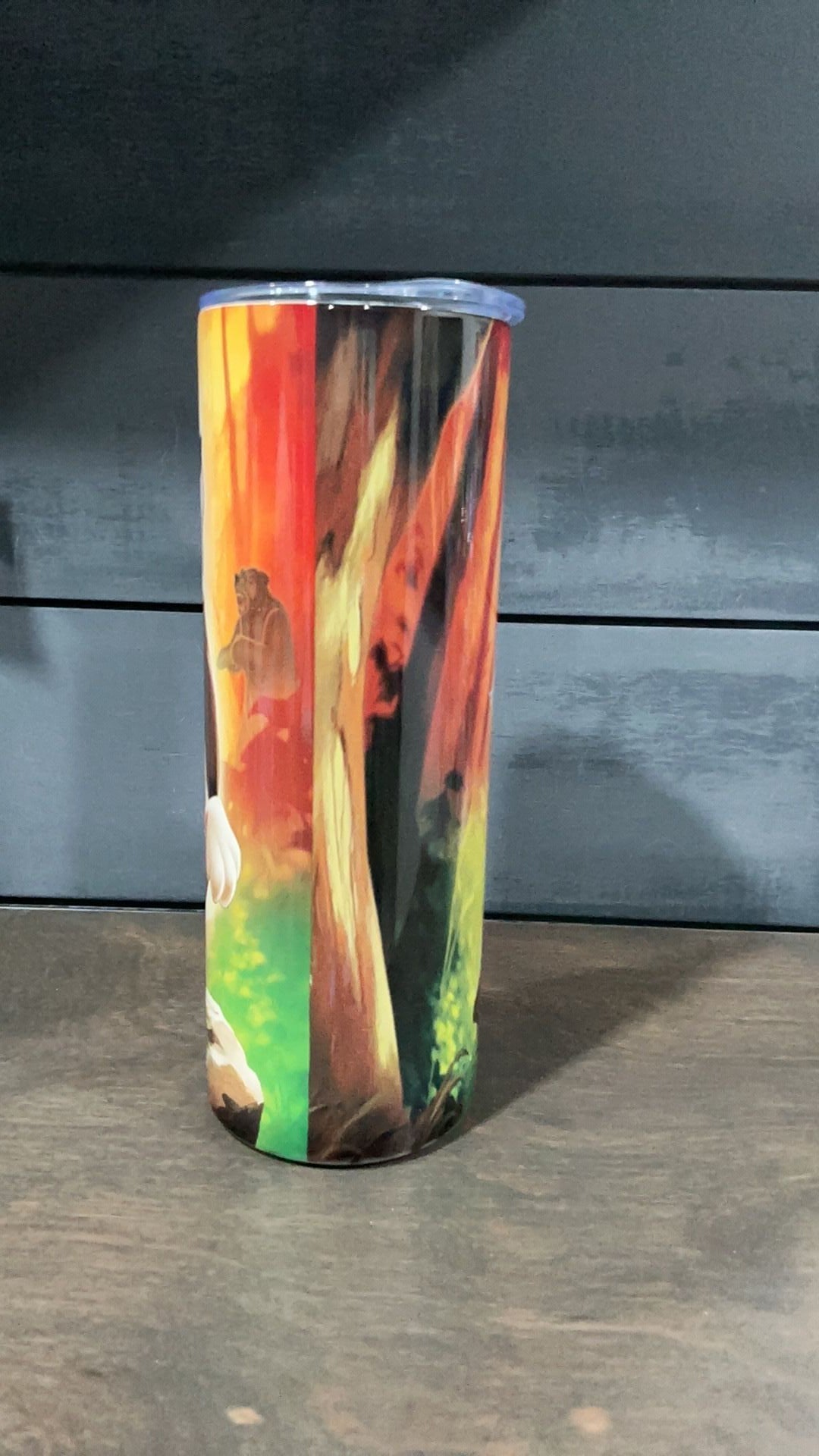 Fox and the hound inspired tumbler