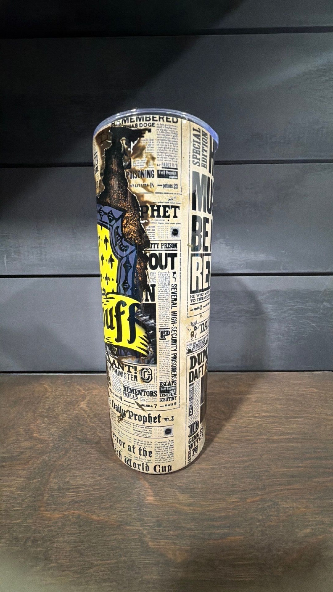 Hufflepuff inspired tumbler