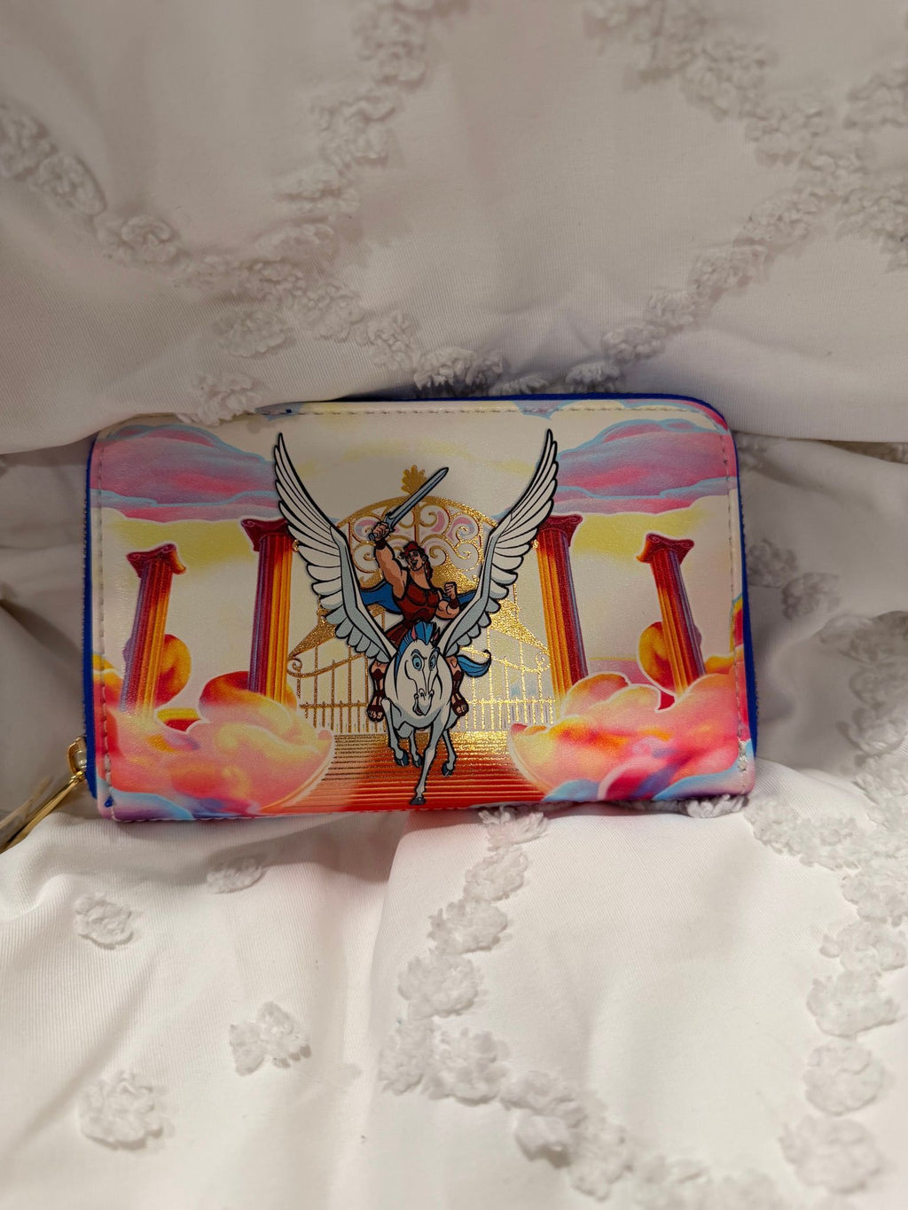 Disney Hercules Heaven Gates Loungefly Zip Wallet