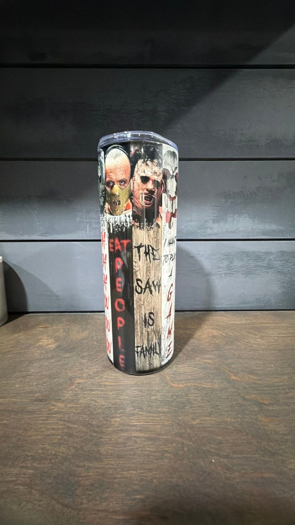 Horror inspired tumbler