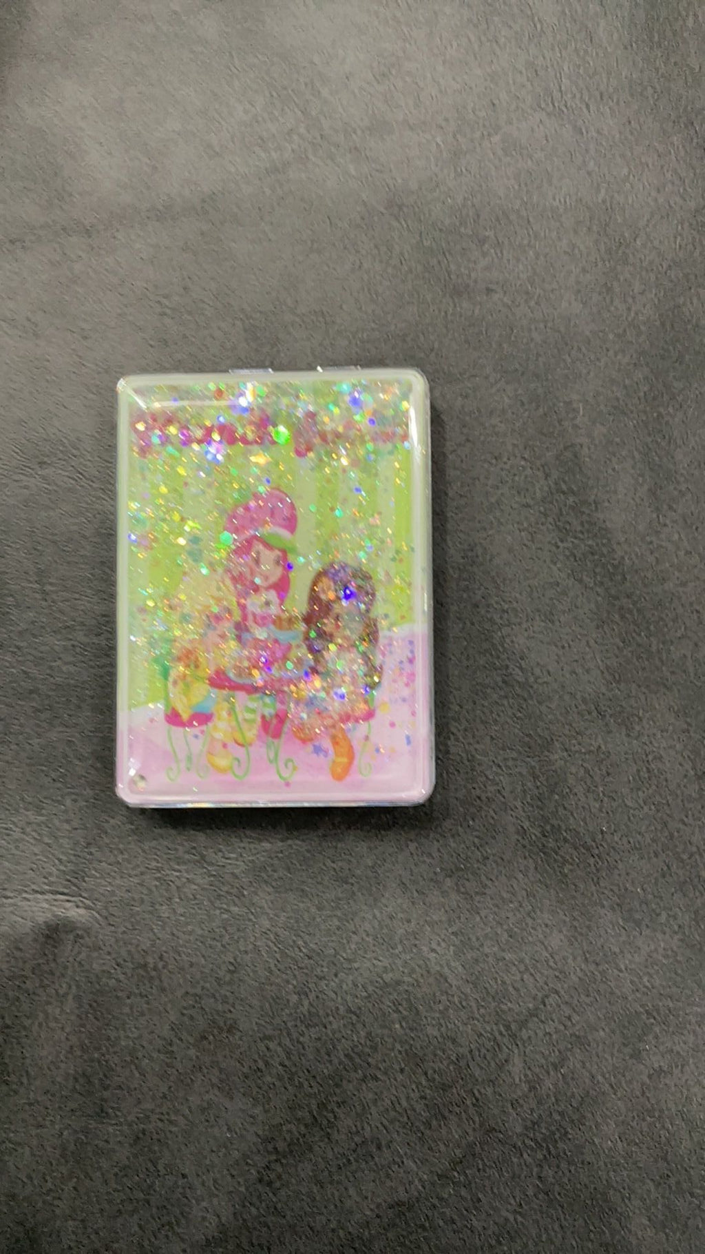 Strawberry shortcake glitter mirror NWOT