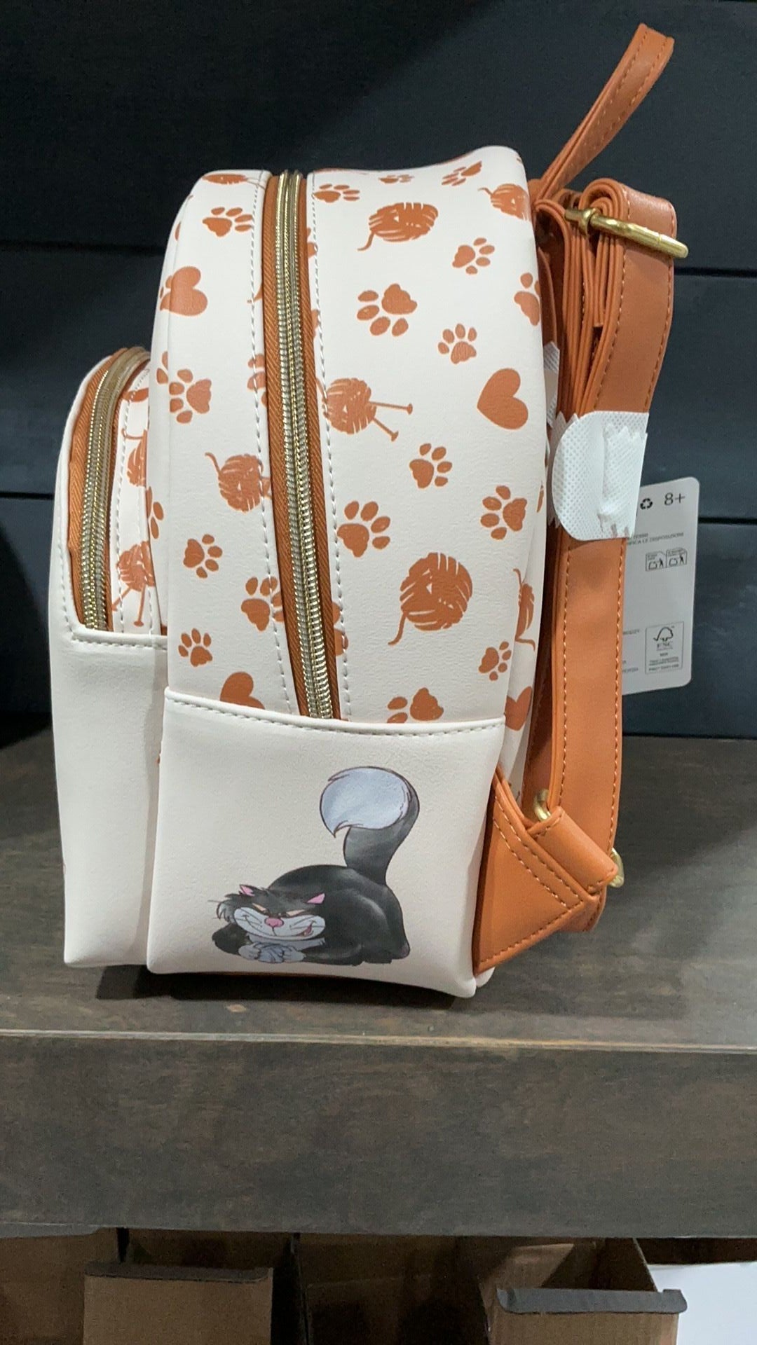 Disney cats backpack NWT