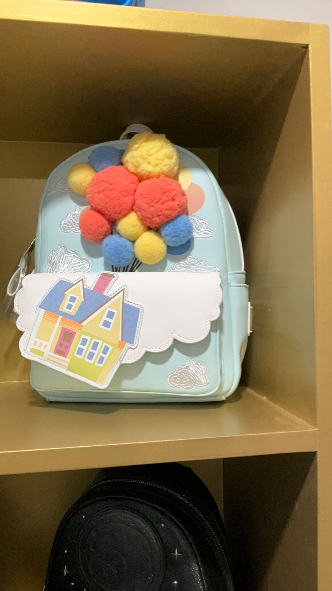 Pixar Up house with Pom Poms loungefly backpack NWT