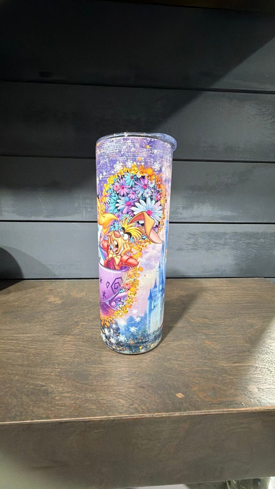 Alice in wonderland inspired tumbler