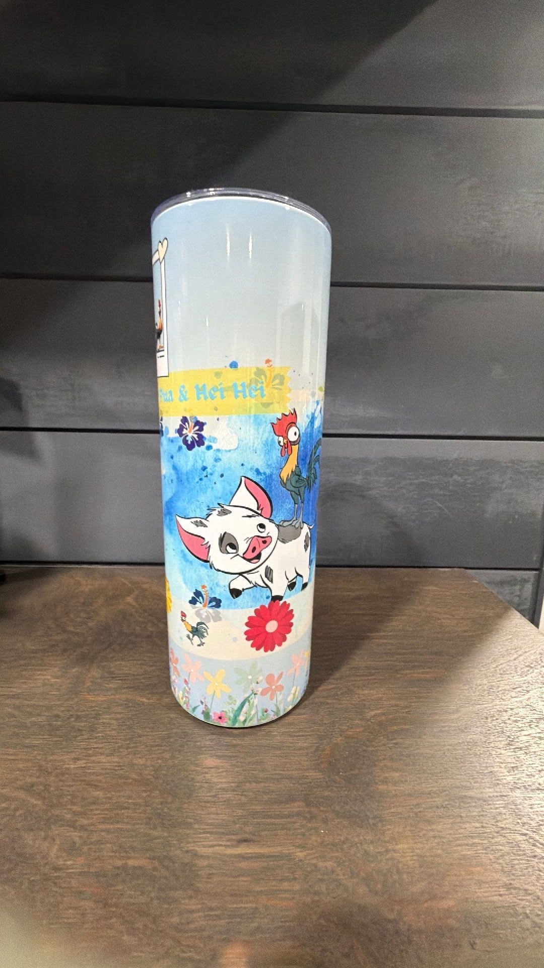 Pua and hei hei inspired tumbler