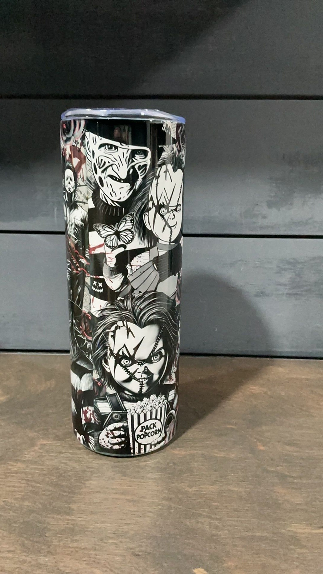Horror inspired tumbler