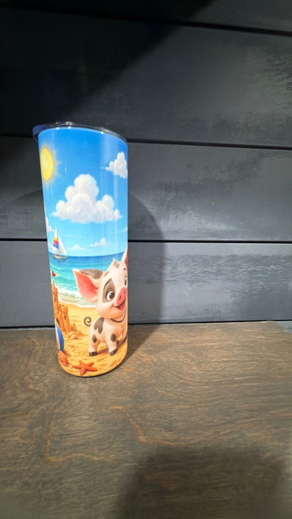 Hei hei and pua inspired tumbler
