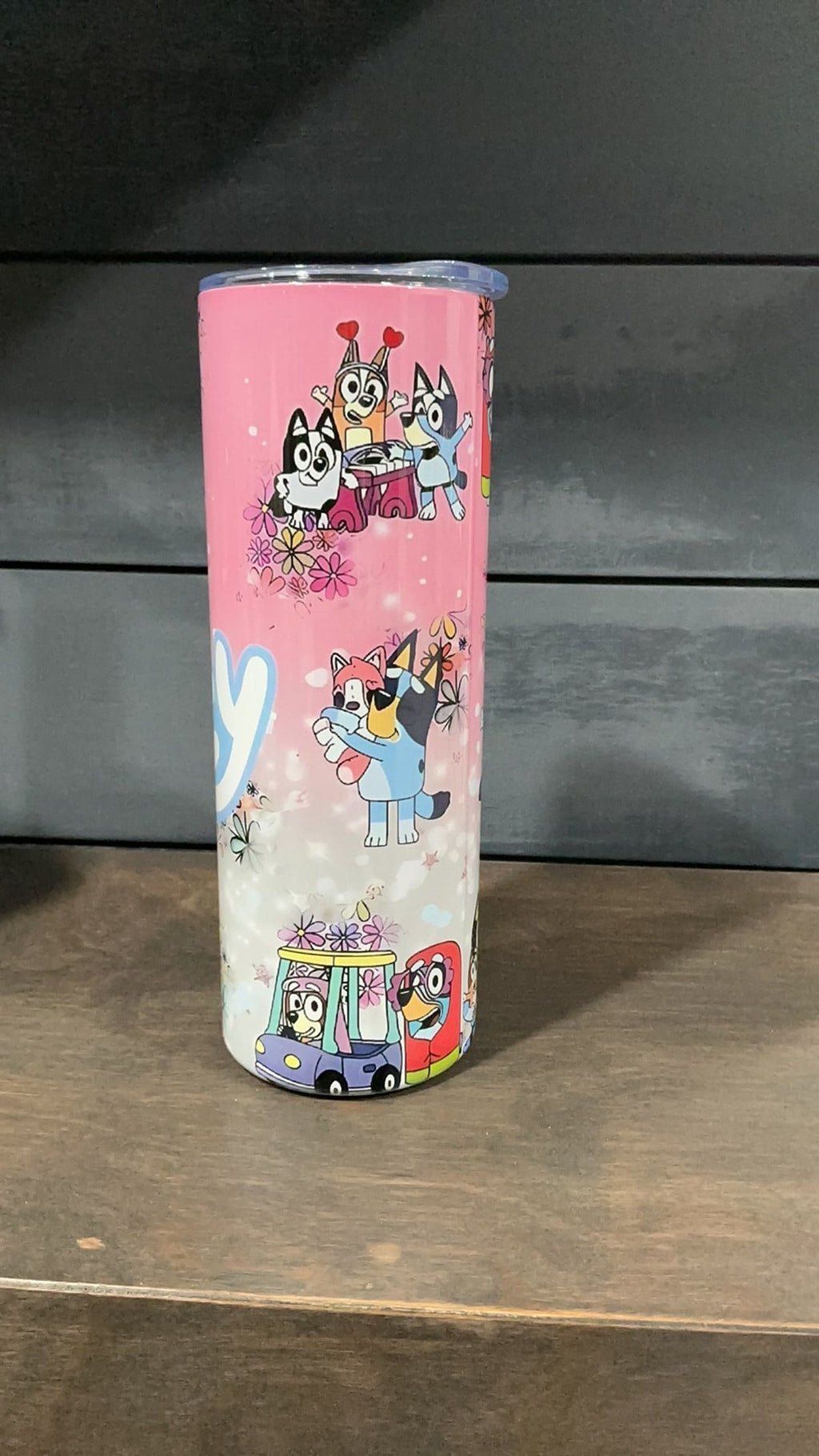 Bluey inspired tumbler