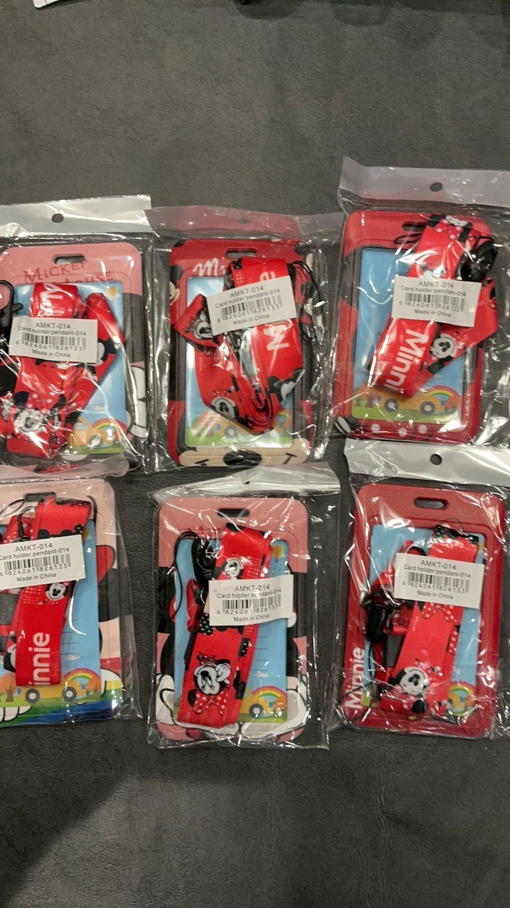 Minnie and Mickey landyard NWT