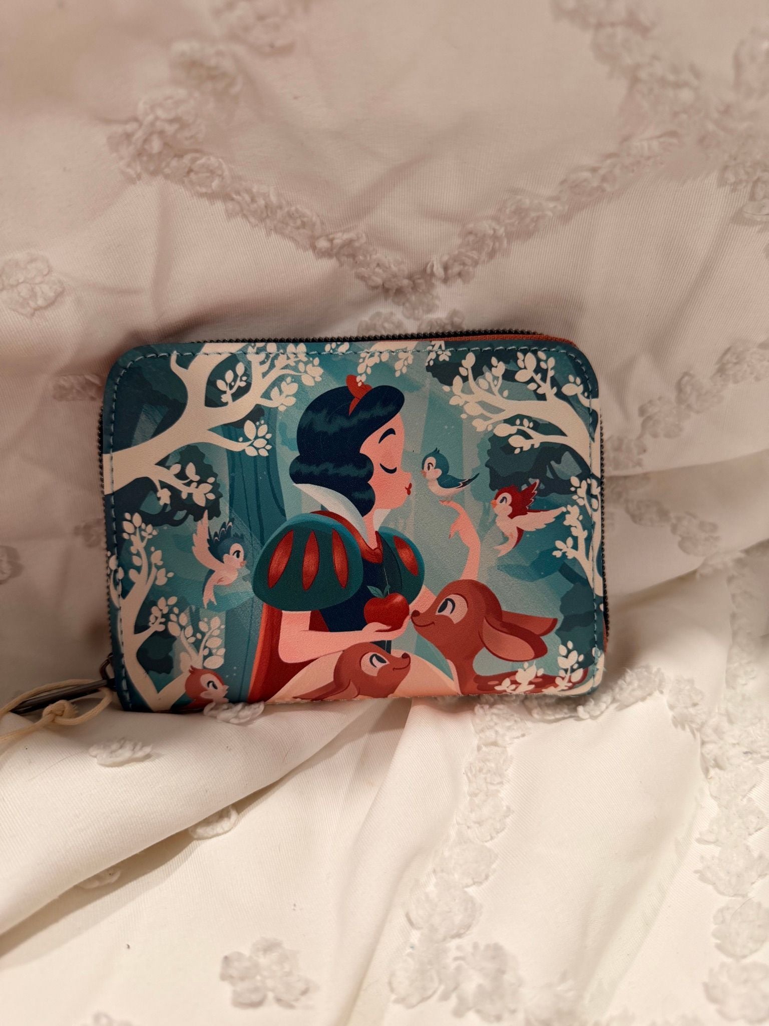 Disney Snow White Forest Friends Loungefly Wallet NWT