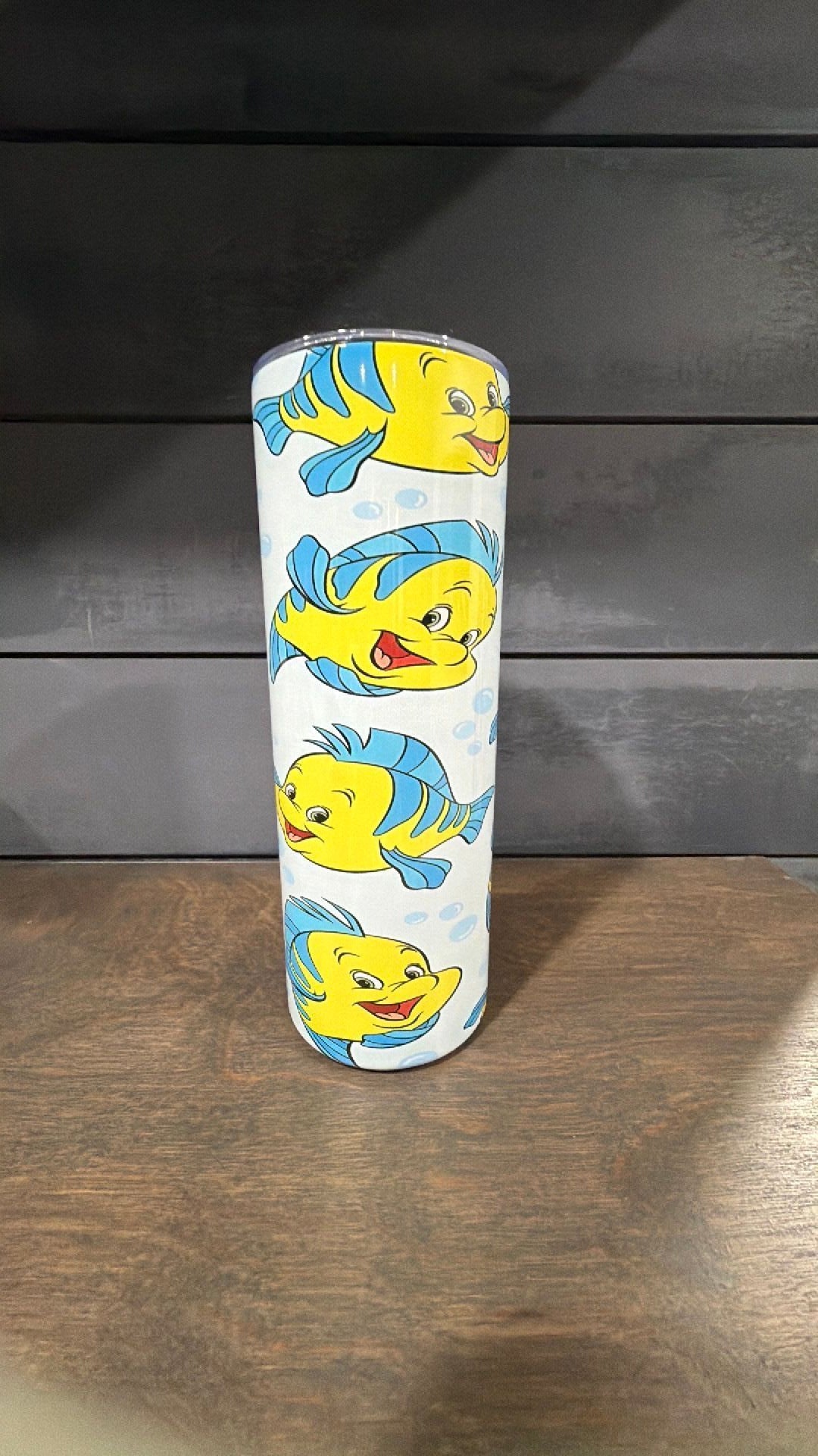 Flounder inspired tumbler