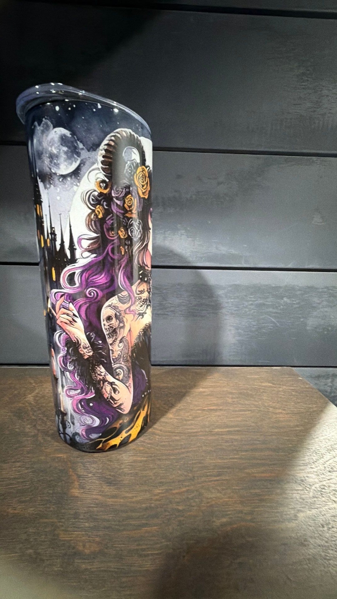 Beauty and the beast inspired tumbler