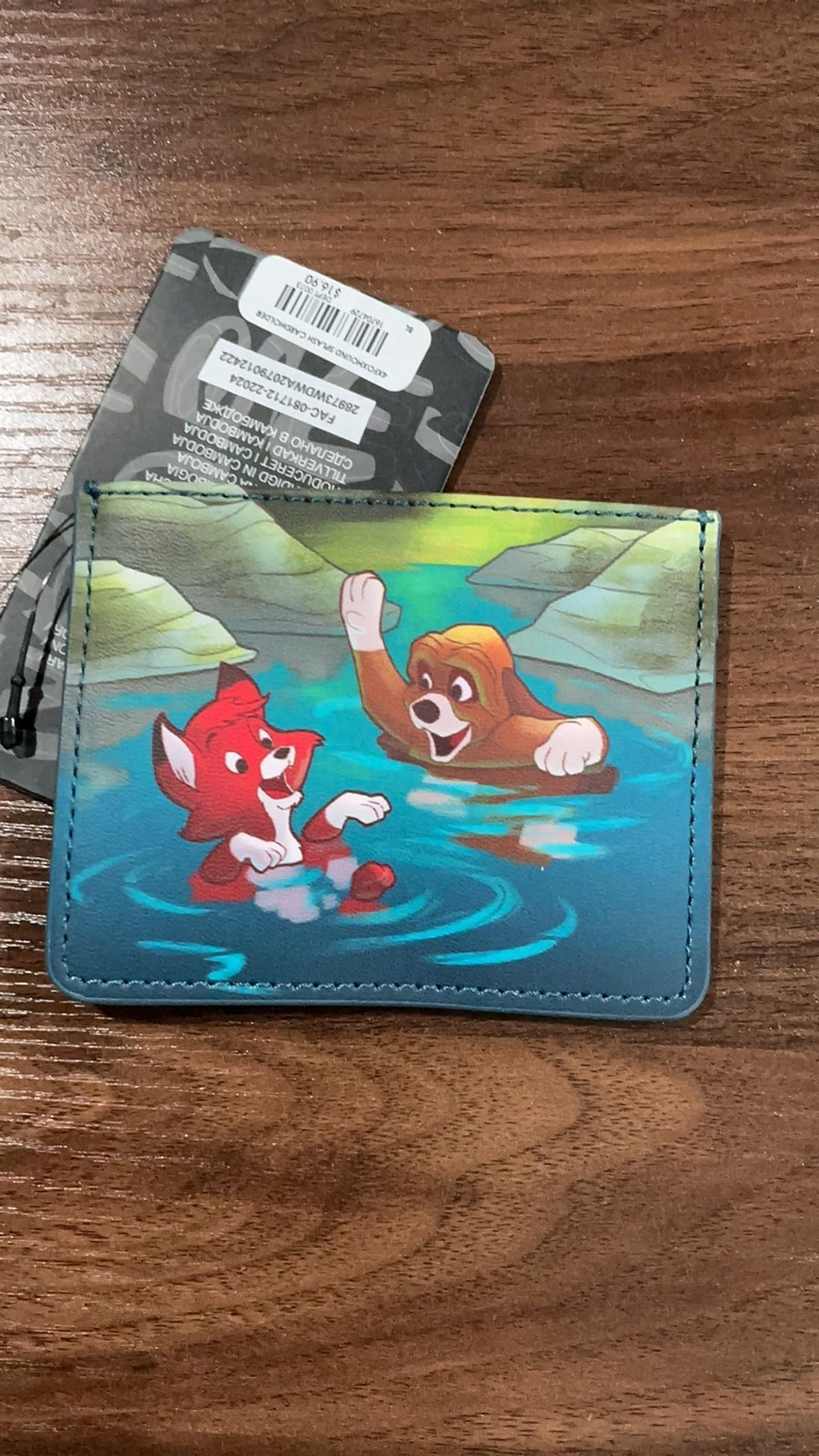 Fox and house card holder NWT