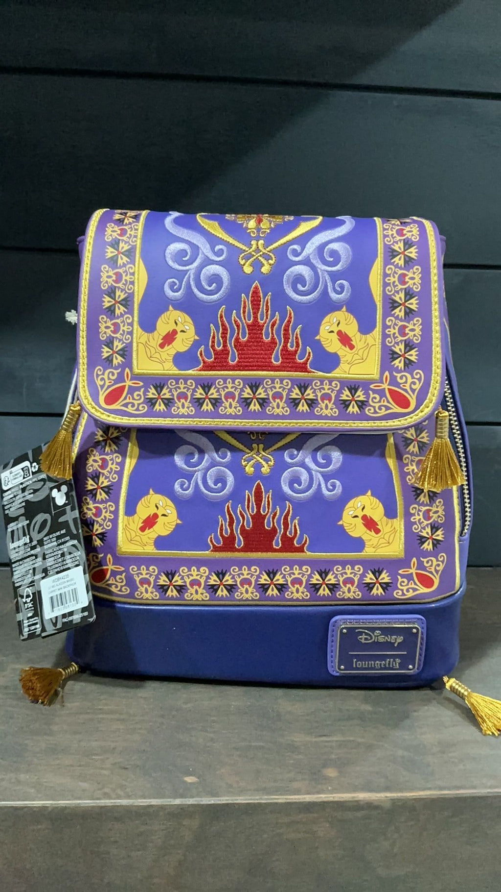 Aladdin magic carpet backpack NWT