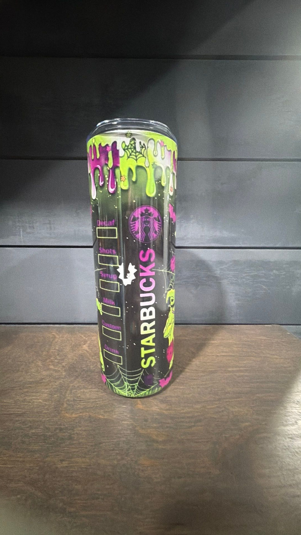 Oogie boogie inspired tumbler