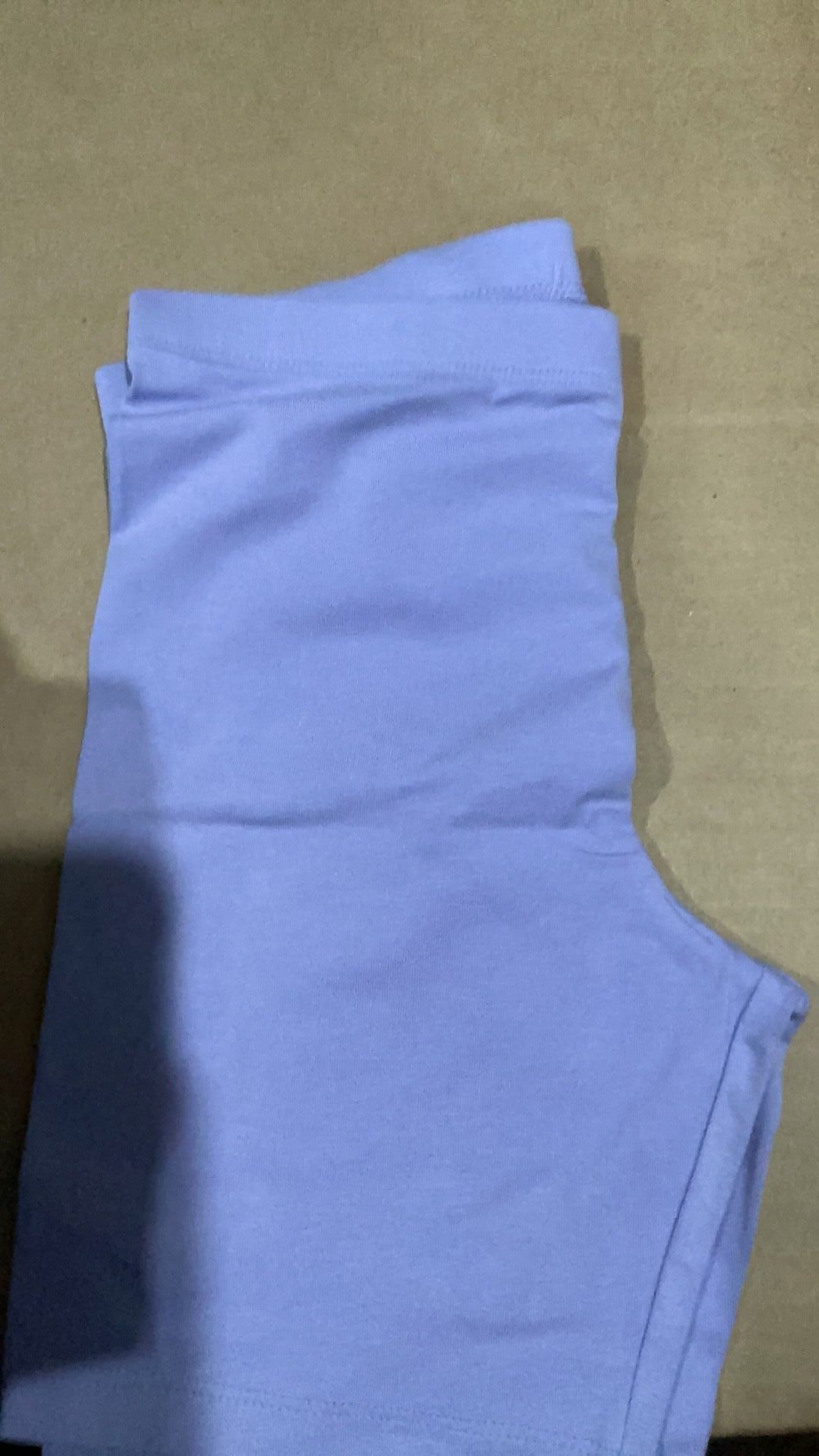 Girls purple spandex shorts NWOT size 10/12