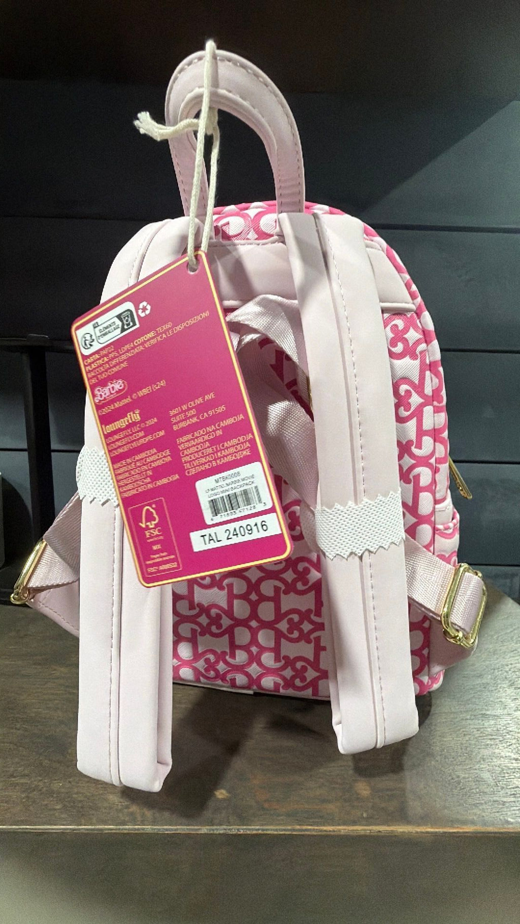 Loungefly Barbie the Movie Logo Mini Backpack