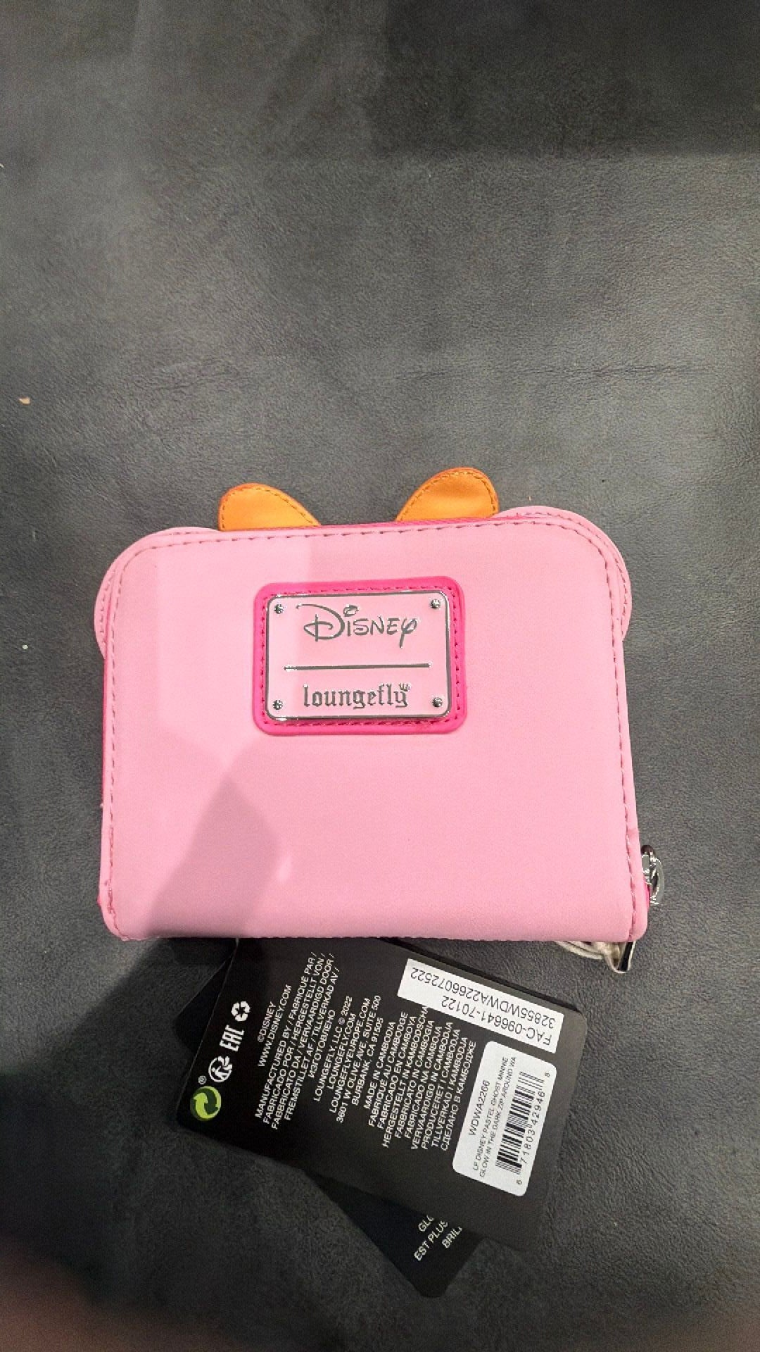 Disney Minnie Pastel Ghost Glow Mini Zip Purse