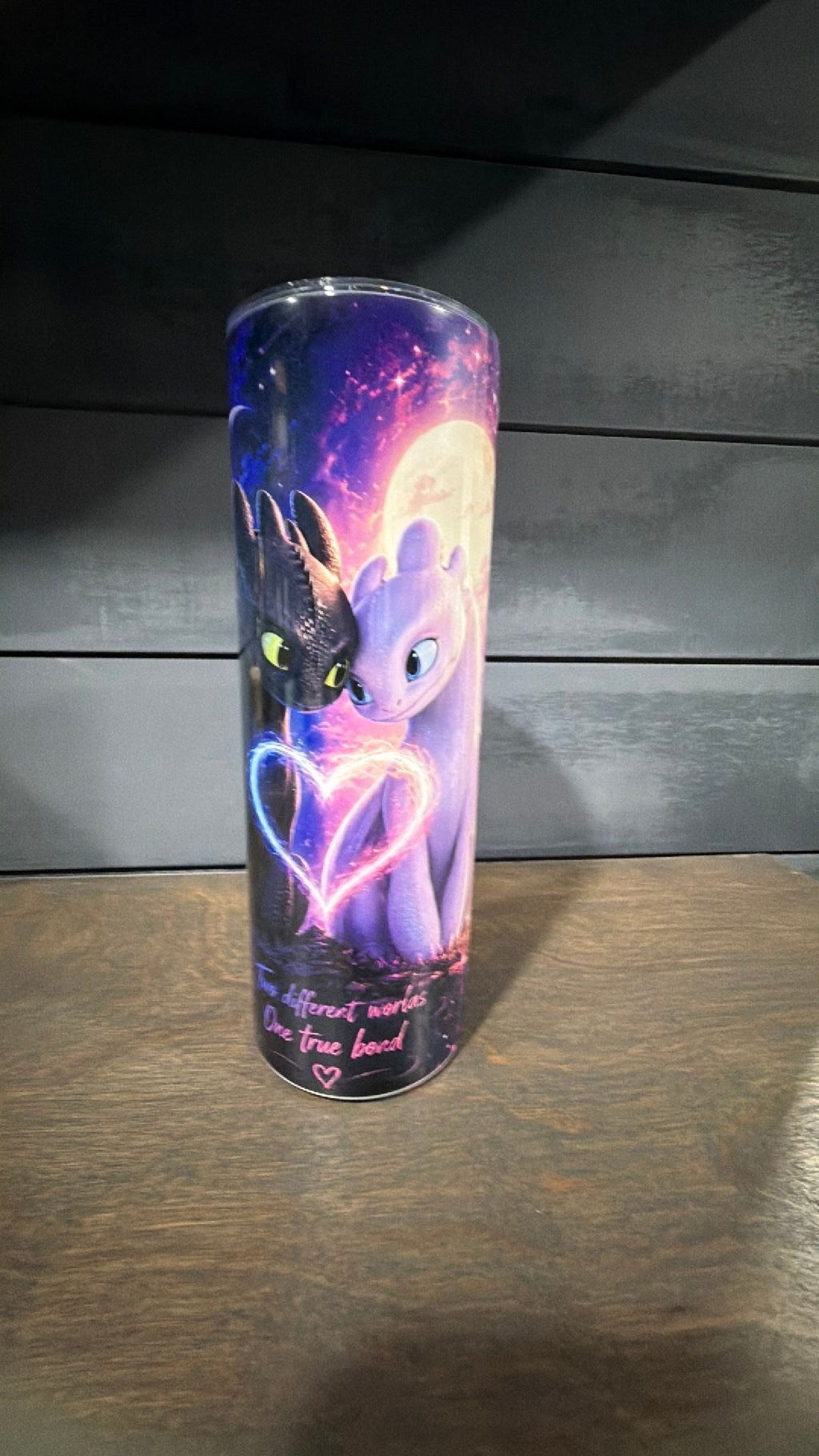 Toothless inspired tumbler