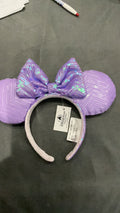 Lavender sequin Minnie Mouse ears