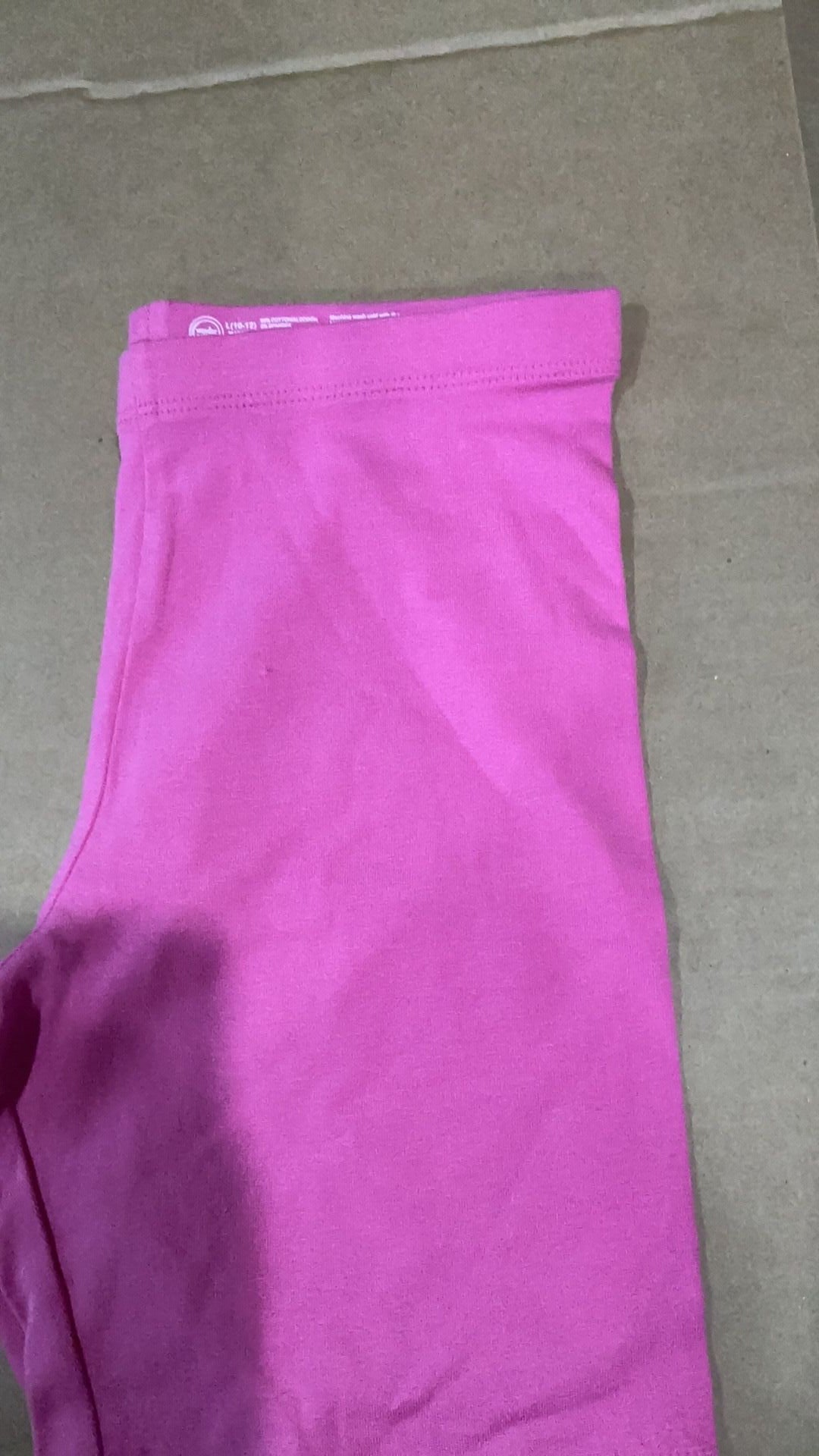 Girls pink spandex shorts NWOT size 10/12