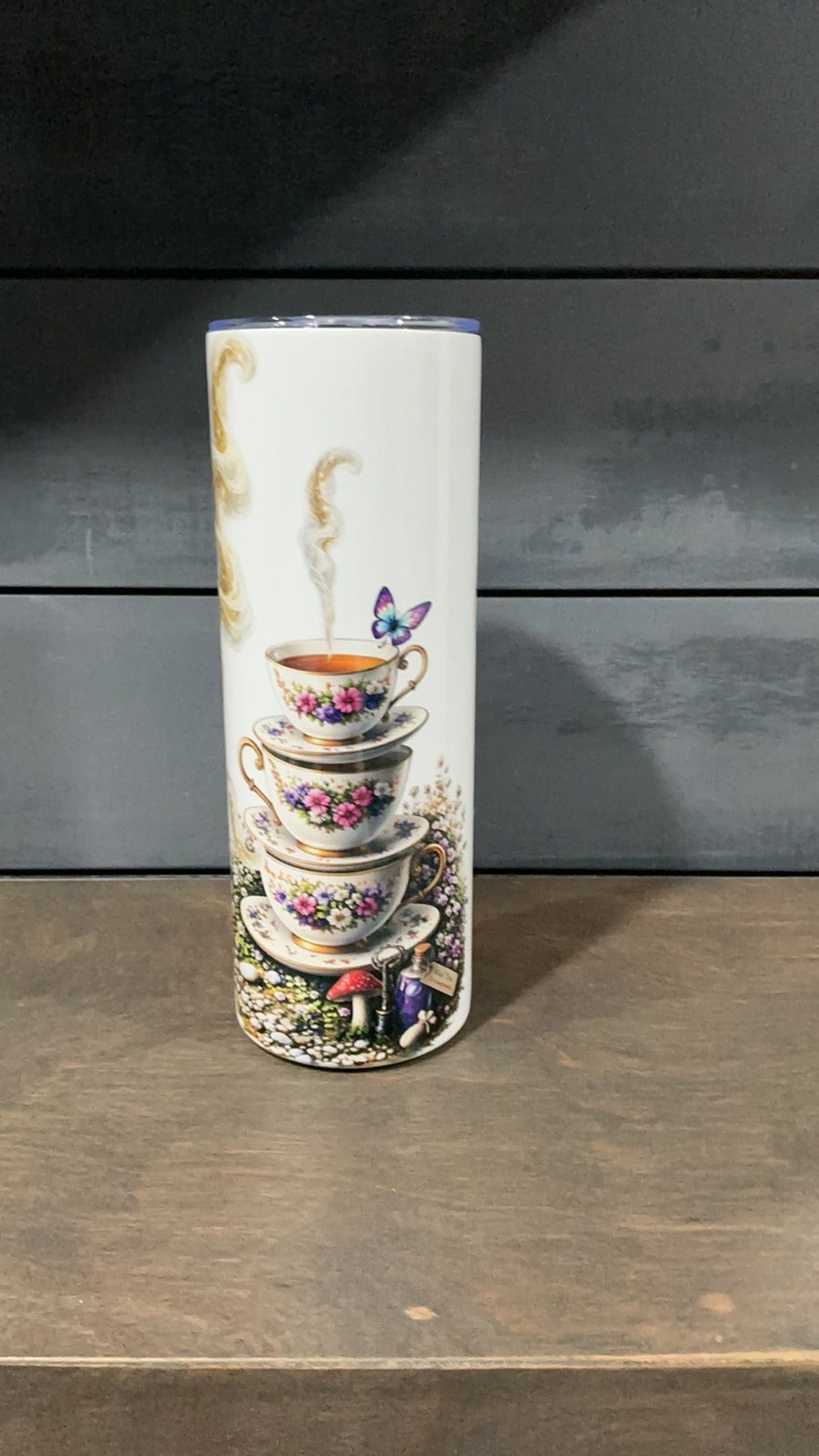 Alice inspired tumbler