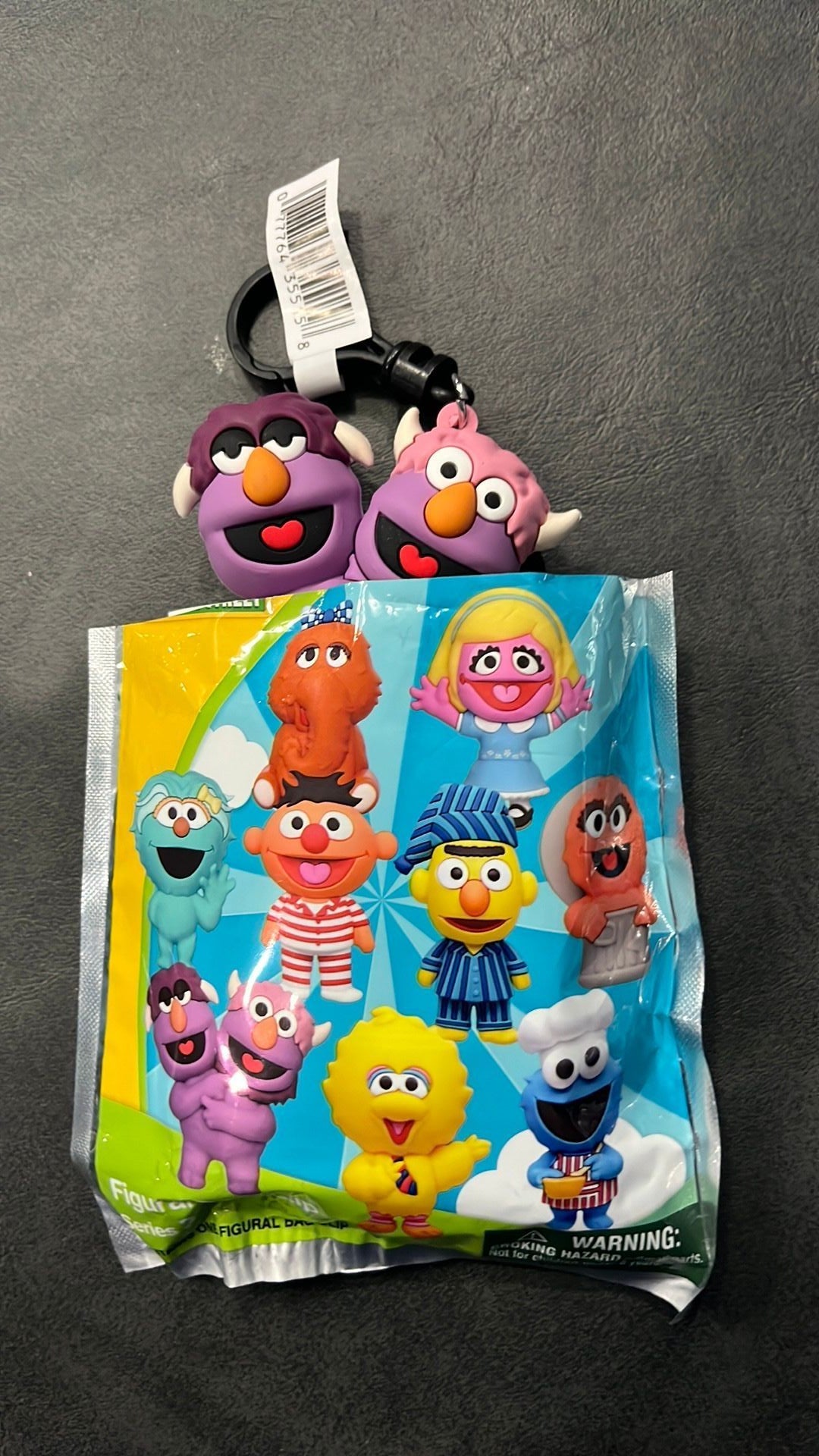 Sesame Street confirmed bag clip