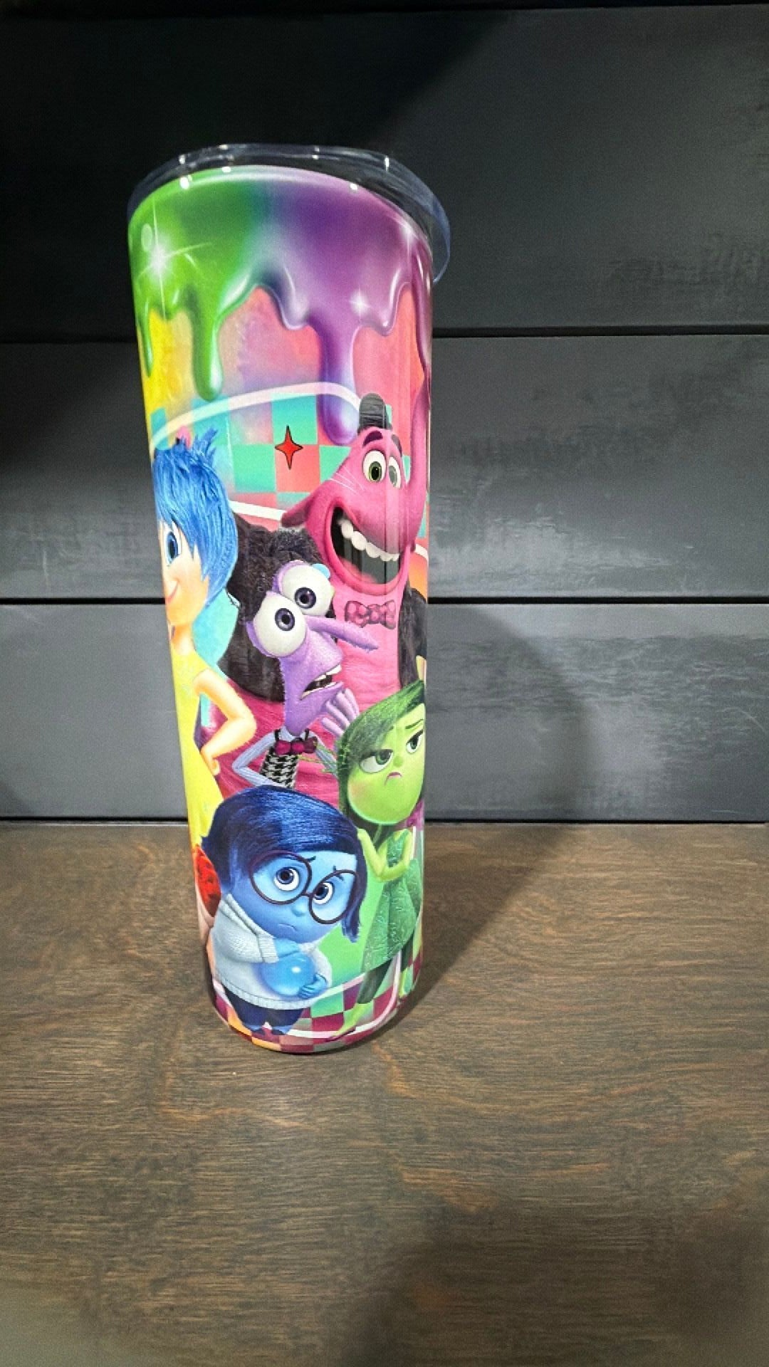 Inside out inspired tumbler