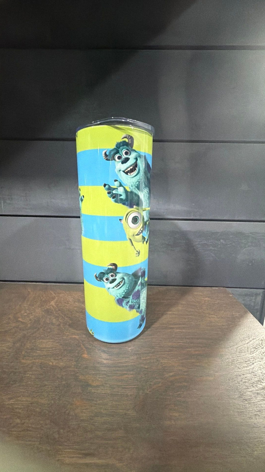 Monsters Inc inspired tumbler