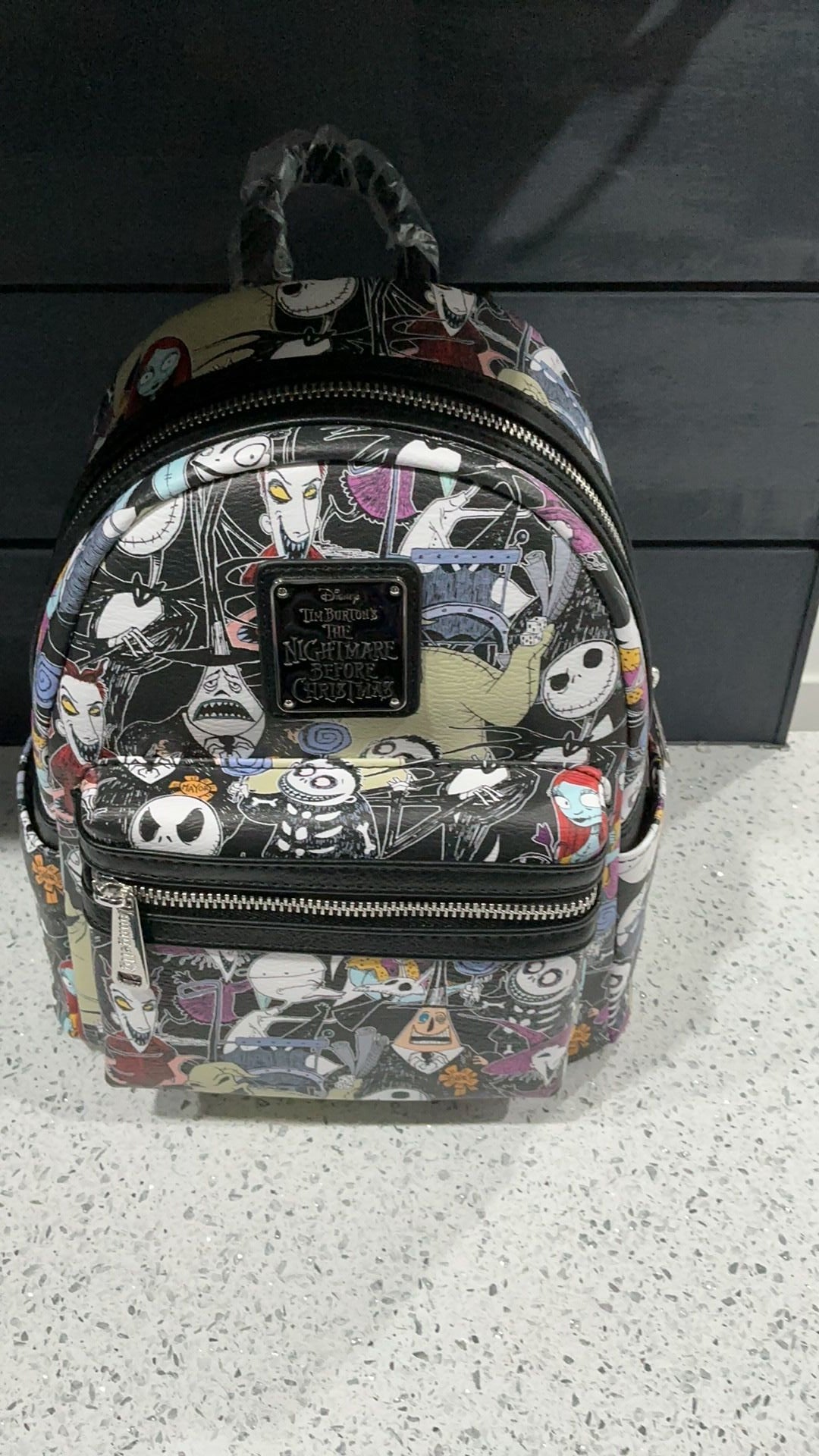 NWT The Nightmare Before Christmas Allover Print Character Mini Backpack