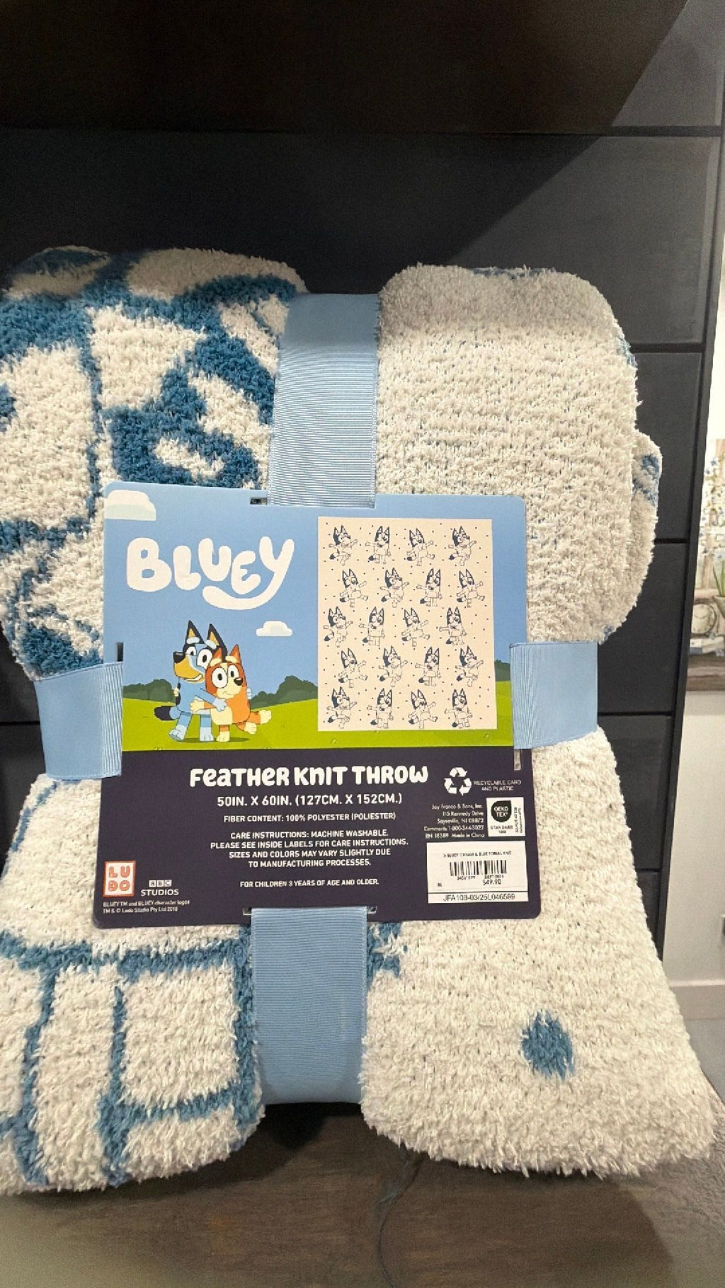 Bluey blanket NWT