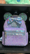 Loungefly - Disney Minnie Mouse Purple Sequin Celebration Mini Backpack