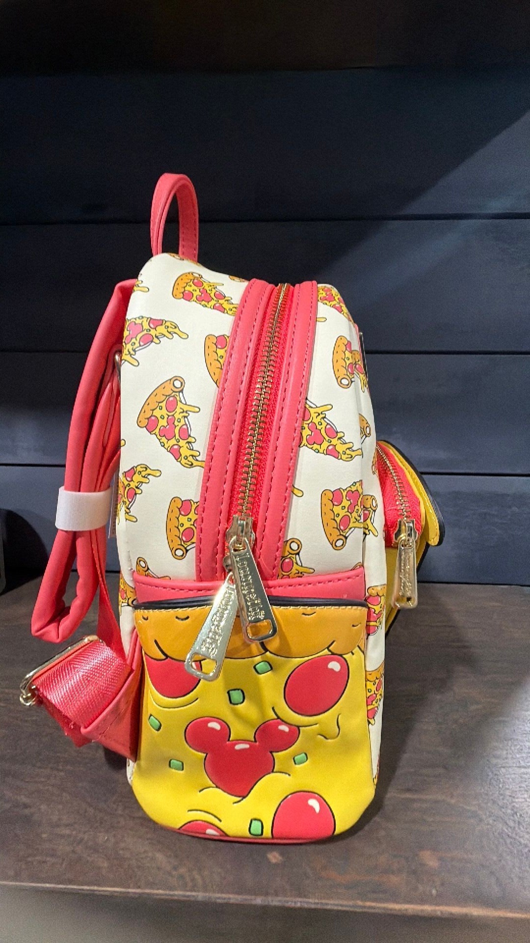 Loungefly Disney Eats Mickey Mouse Pizza Mini Backpack