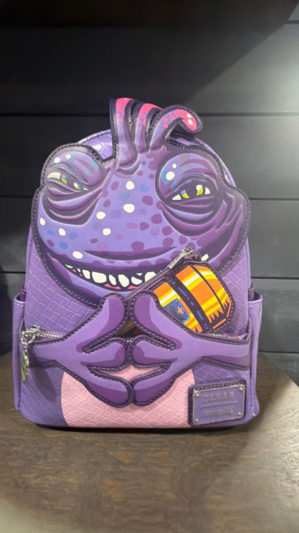 Disney Monsters Inc Randall Cosplay Loungefly Mini Backpack