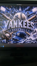 Yankees inspired mouse pad and tumbler