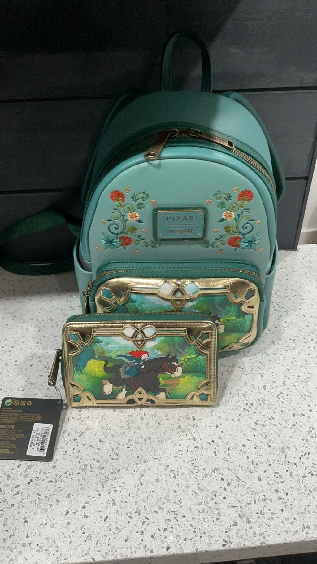 Merida backpack and wallet