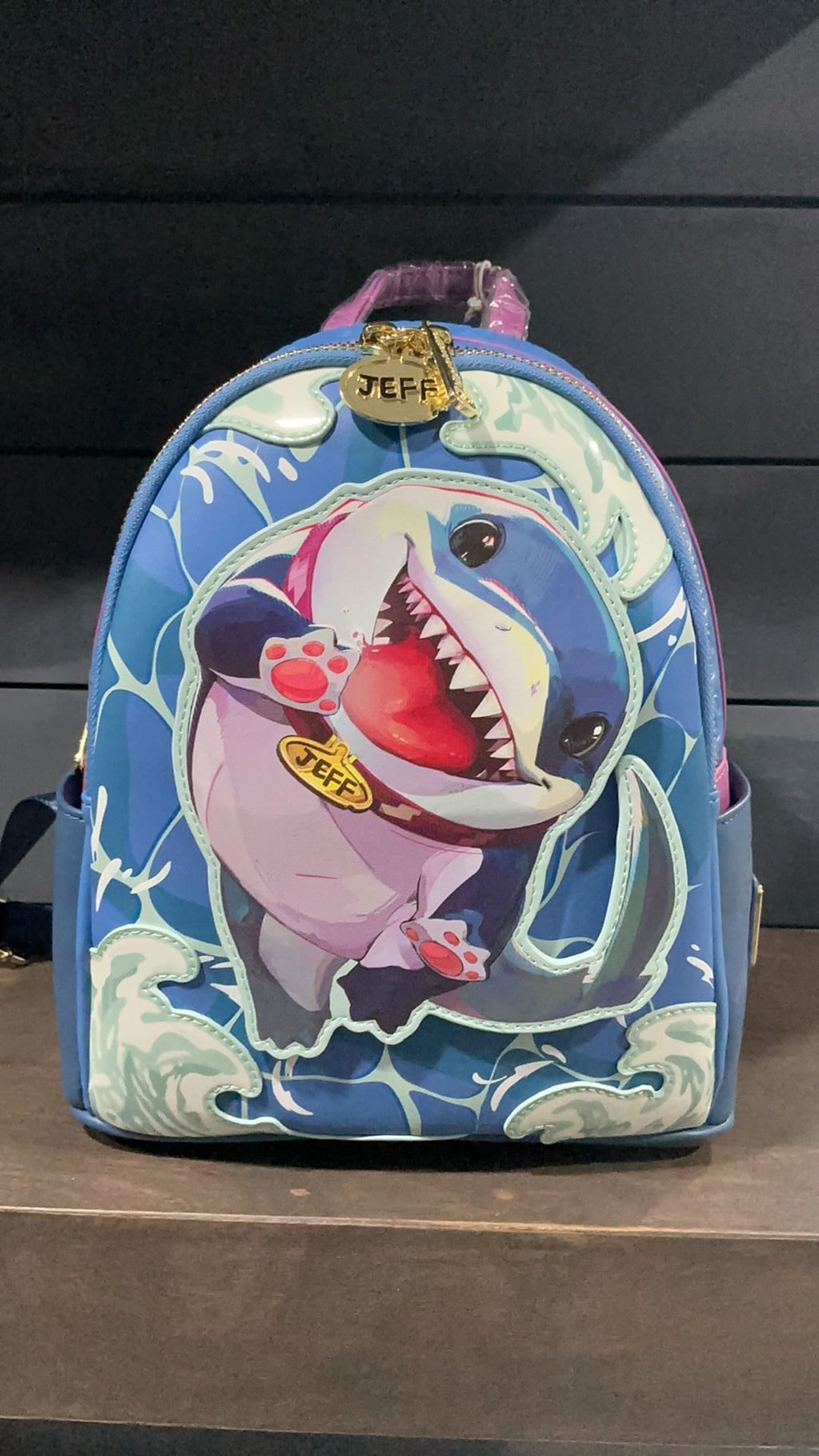 Jeff the shark backpack NWT