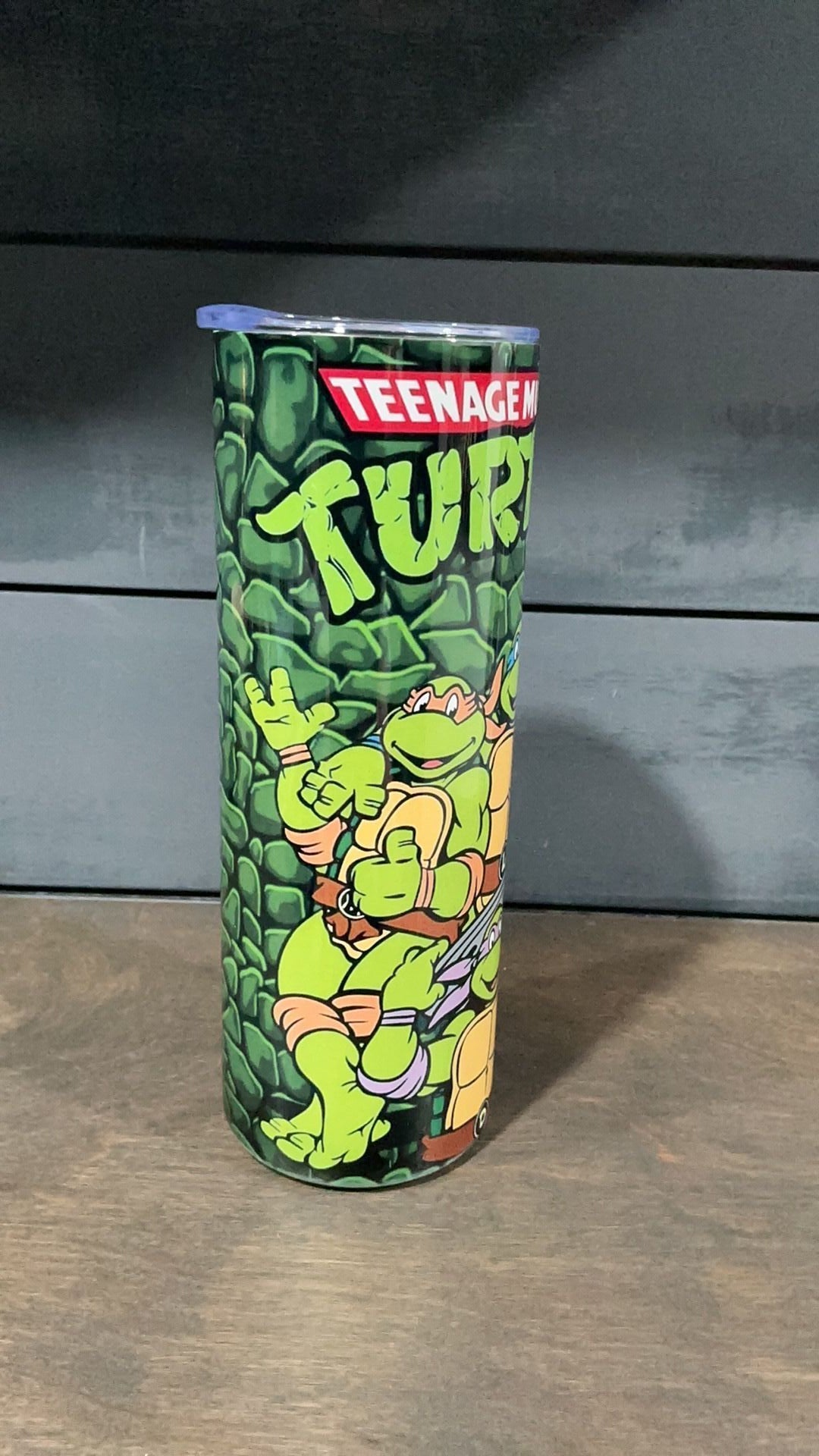 Ninja turtles inspired tumbler