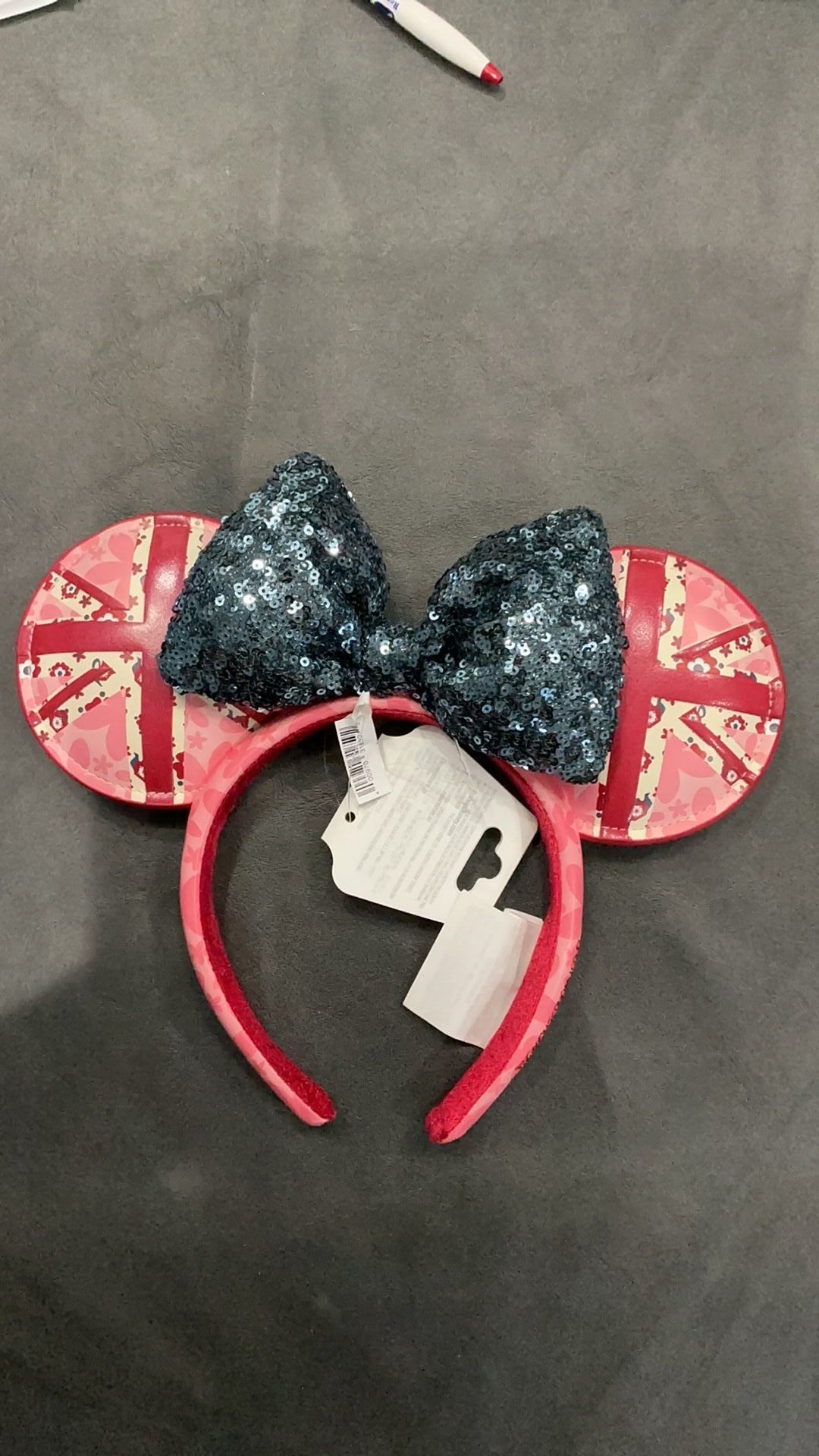 Minnie Mouse UK ears NWT