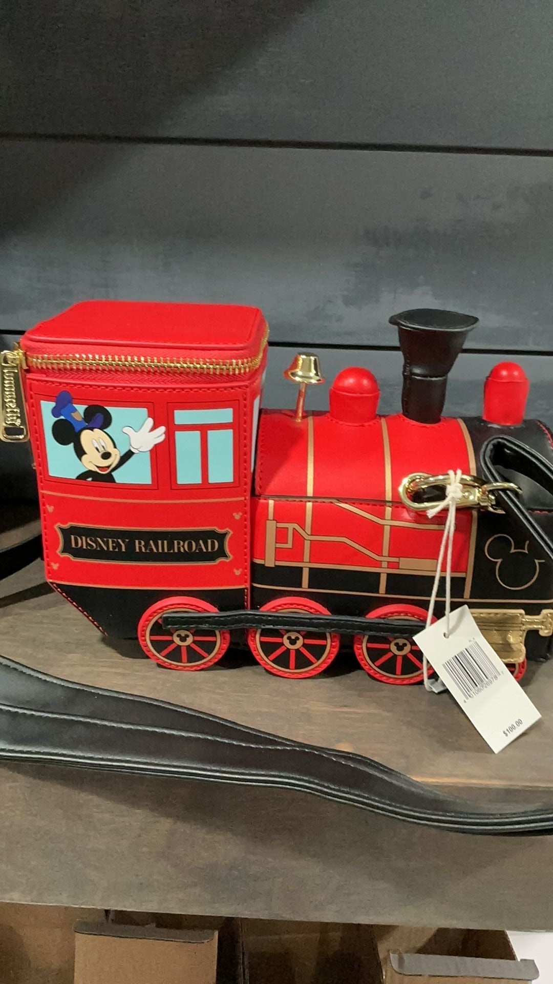 Mickey and Minnie Train crossbody NWT