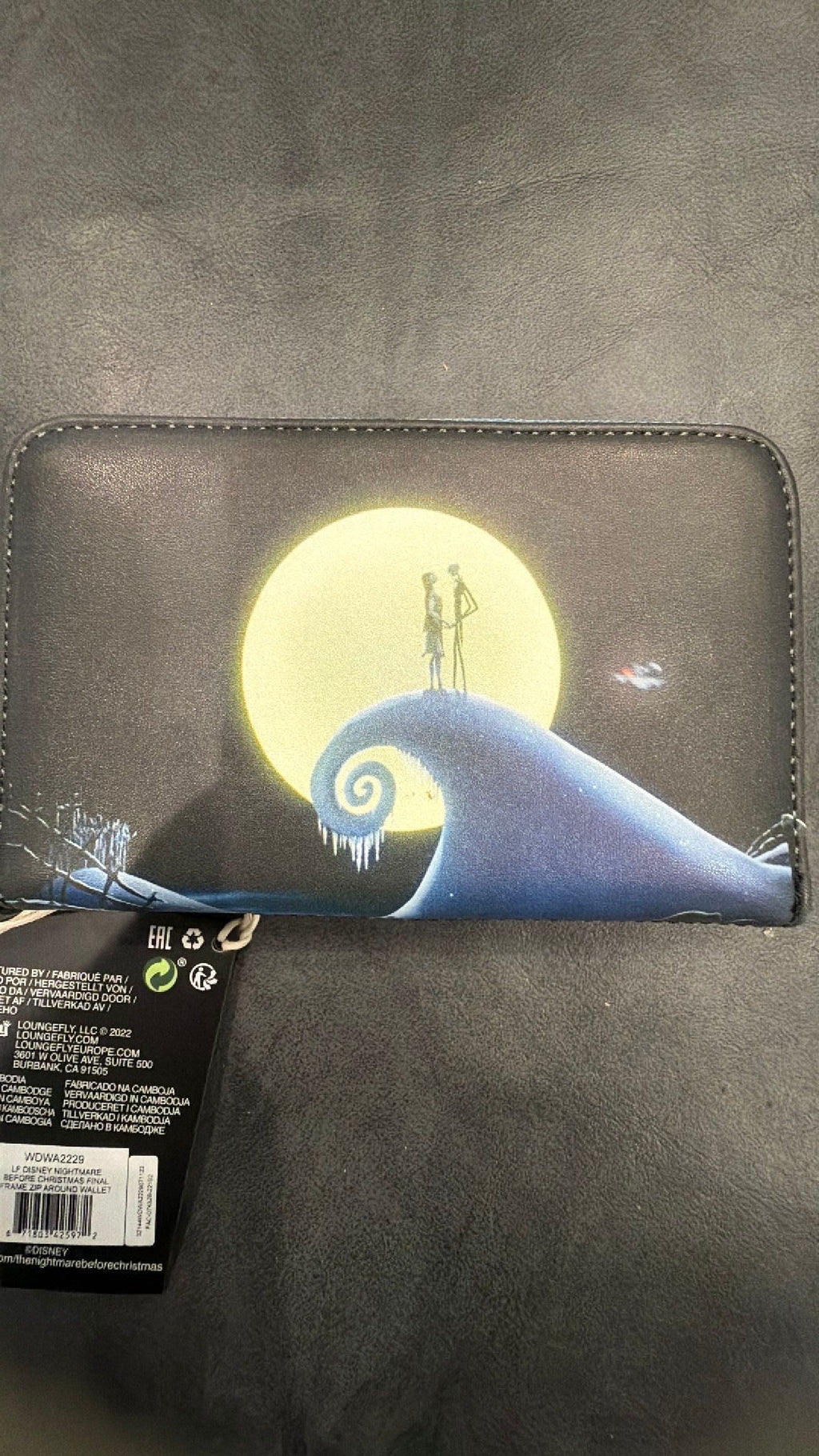 Loungefly Disney Nightmare Before Christmas Final Frame Zip-Around Wallet