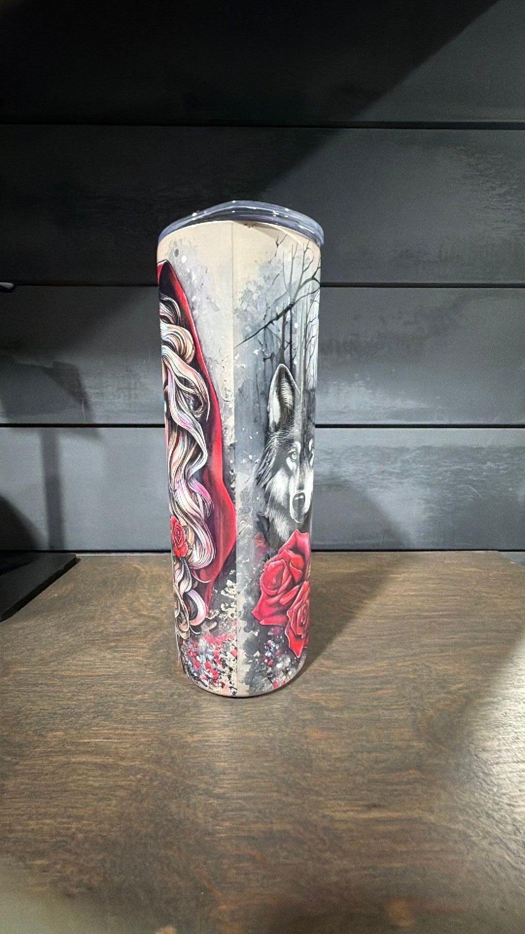 Red ridding hood inspired tumbler