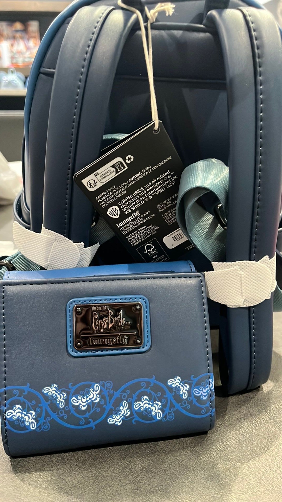 Corpse bride wallet and backpack NWT