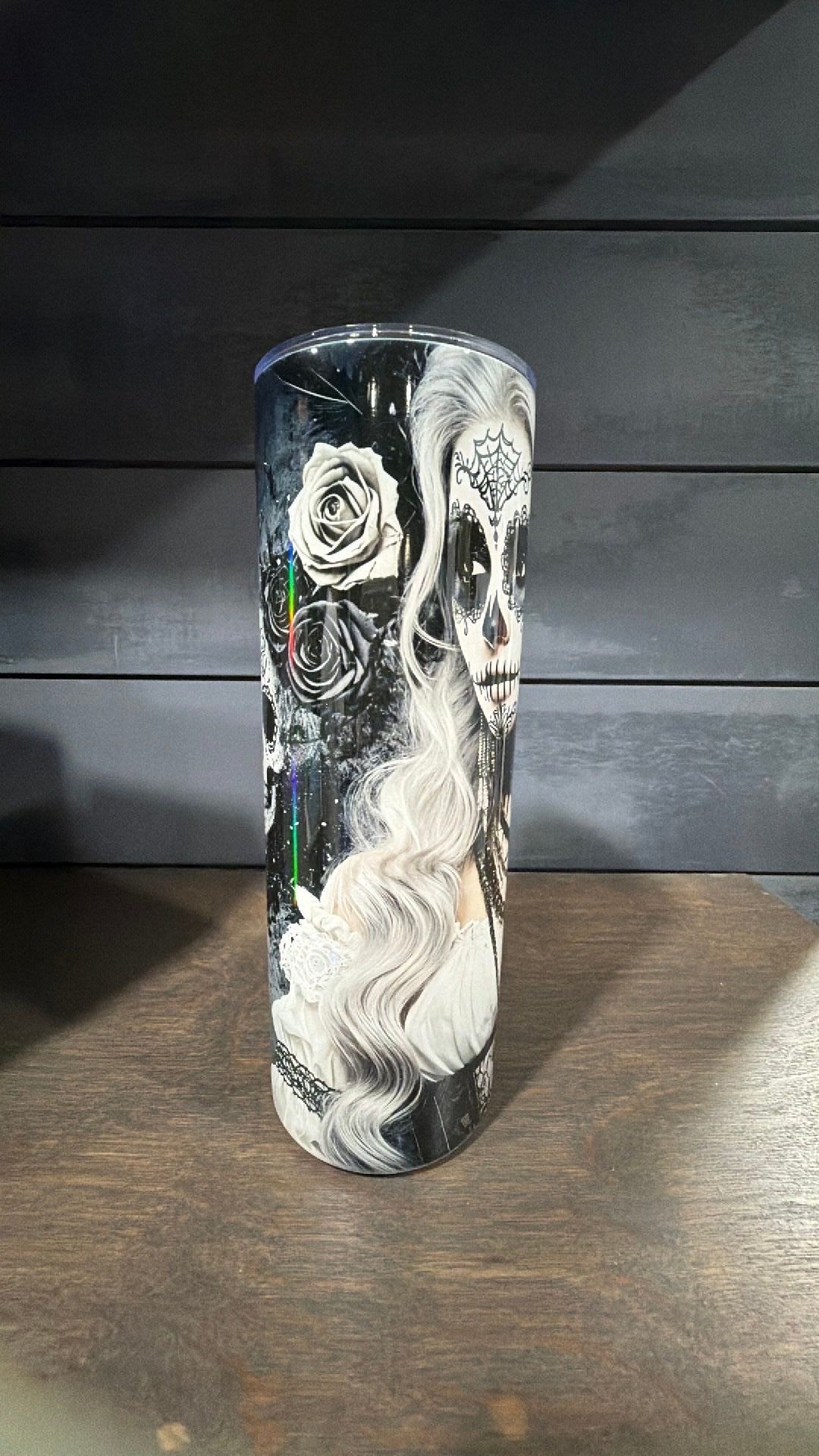 Sugar skull tumbler