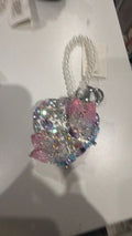 Ombré butterfly mirror keychain